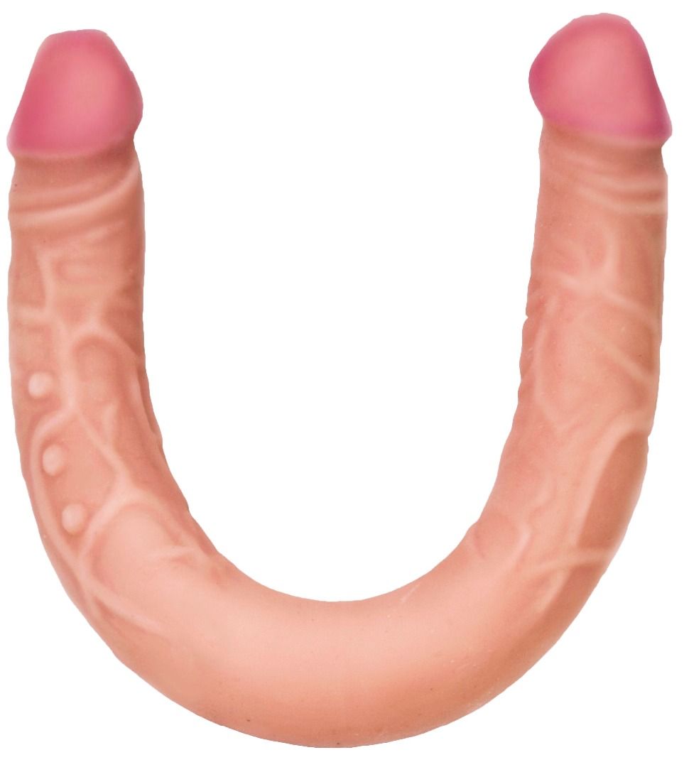 Двусторонний фаллоимитатор из киберкожи - 47,7 см. 1