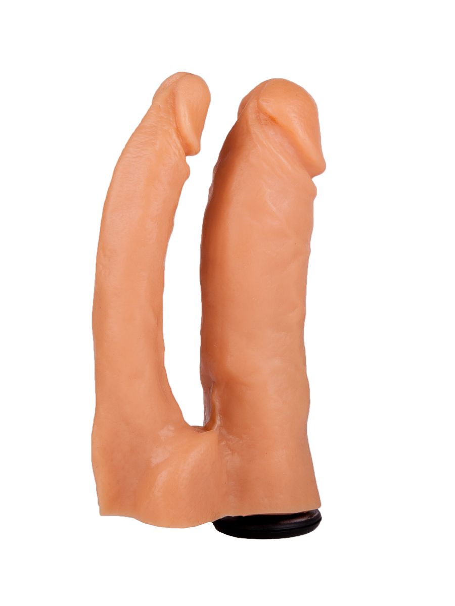 Двойная насадка для страпона Харнесс - 15,5 см. 2