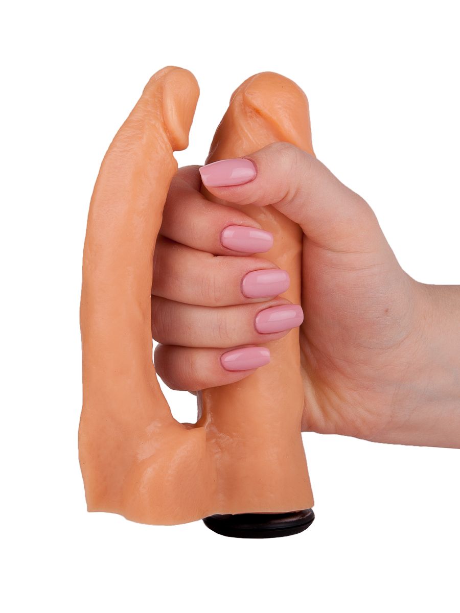 Двойная насадка для страпона Харнесс - 15,5 см. 4