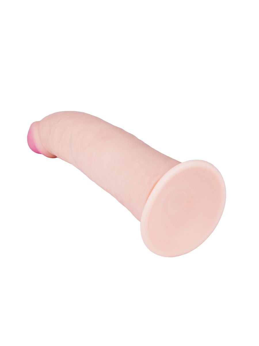 Фаллоимитатор на присоске ART-Style №21 с загнутой головкой - 20 см. 5