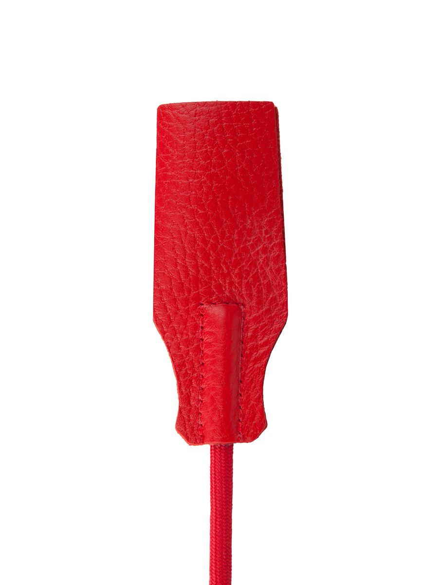 Красный стек с кожаной ручкой - 70 см. 4