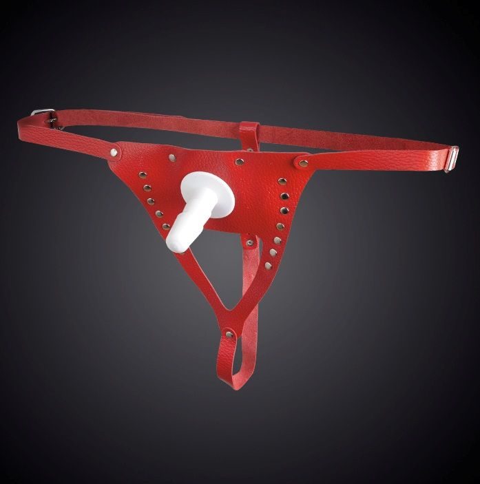 Красные трусики со штырьком 1