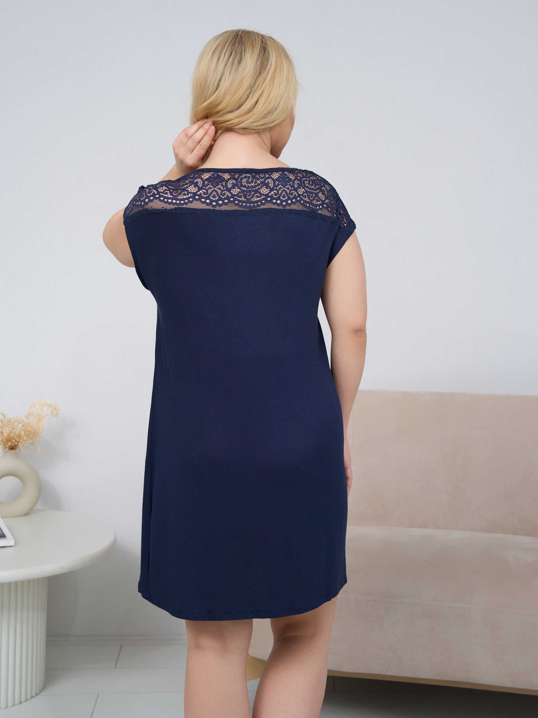 Классическая сорочка для дома из вискозы 2