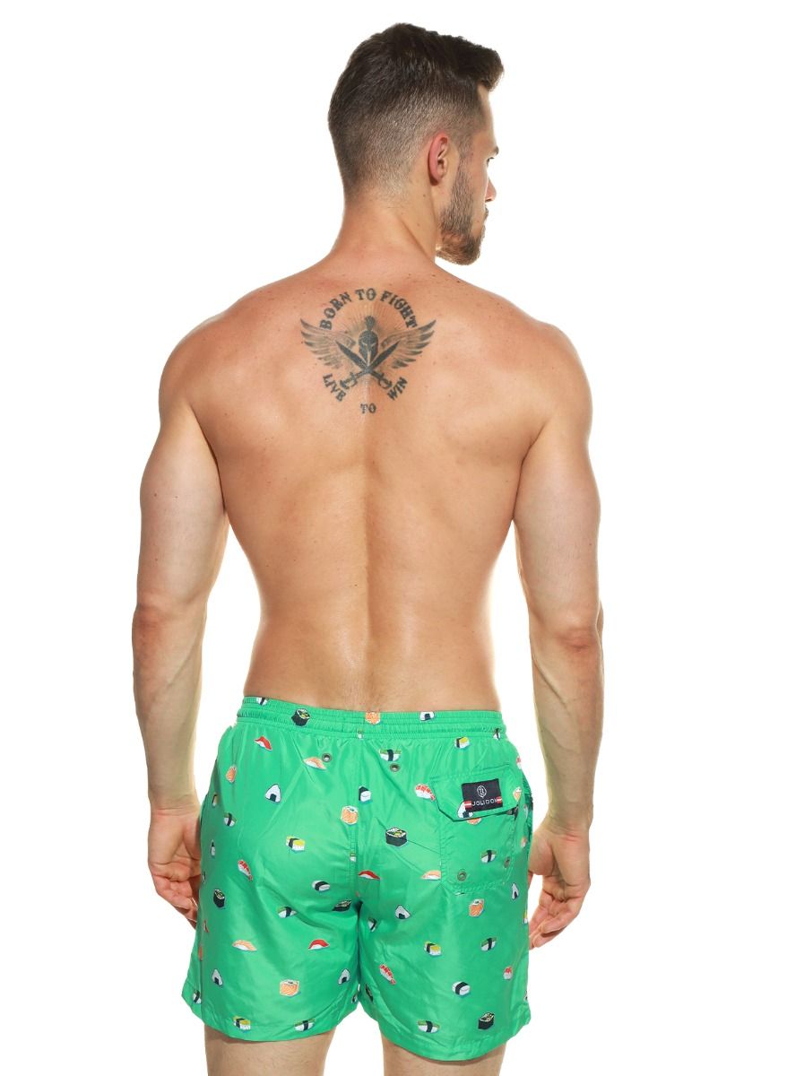 Мужские пляжные шорты с принтом в виде суши 4