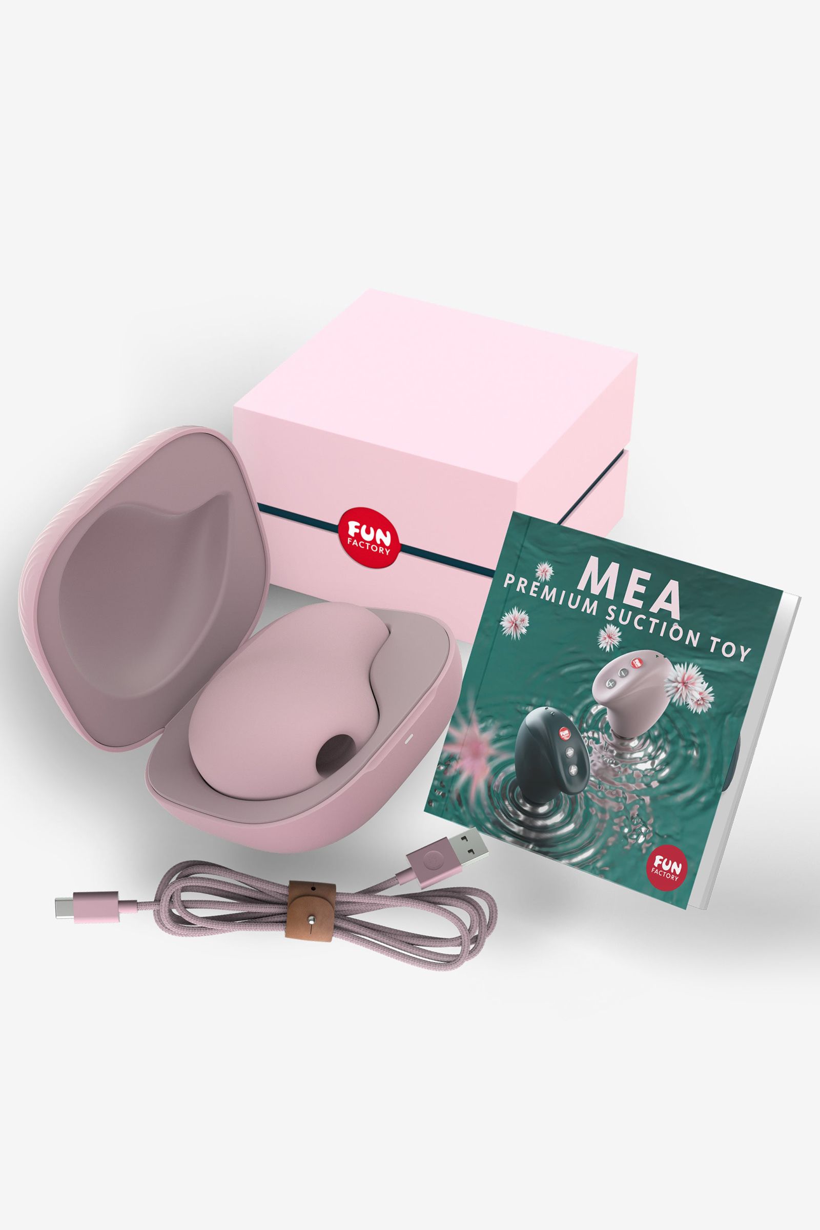 Розовый вакуум-волновой бесконтактный стимулятор клитора Mea 7