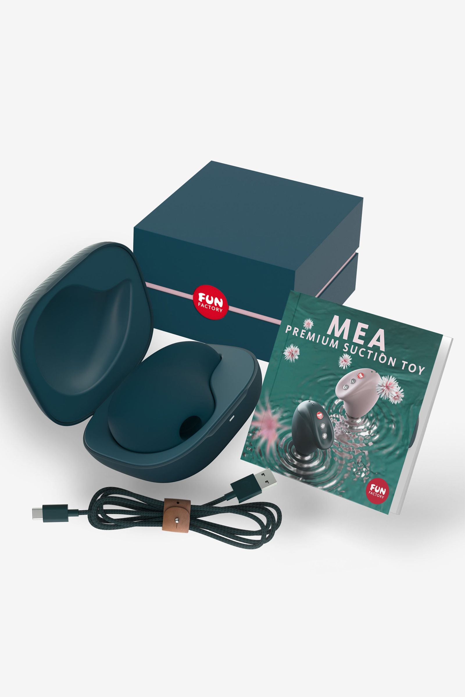 Темно-зеленый вакуум-волновой бесконтактный стимулятор клитора Mea 4