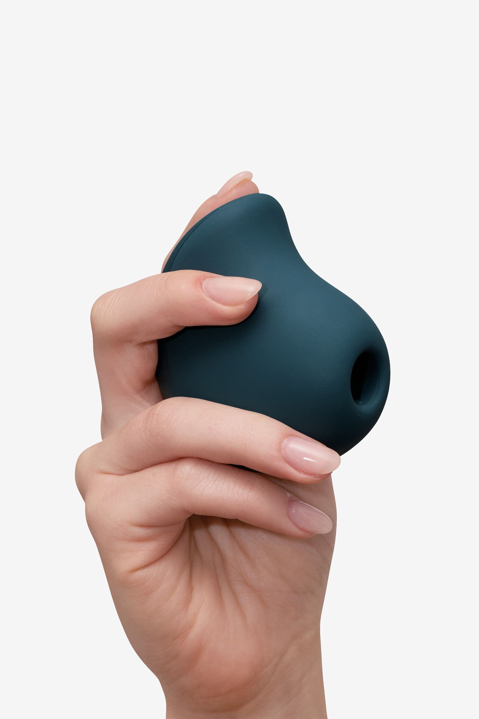 Темно-зеленый вакуум-волновой бесконтактный стимулятор клитора Mea 5