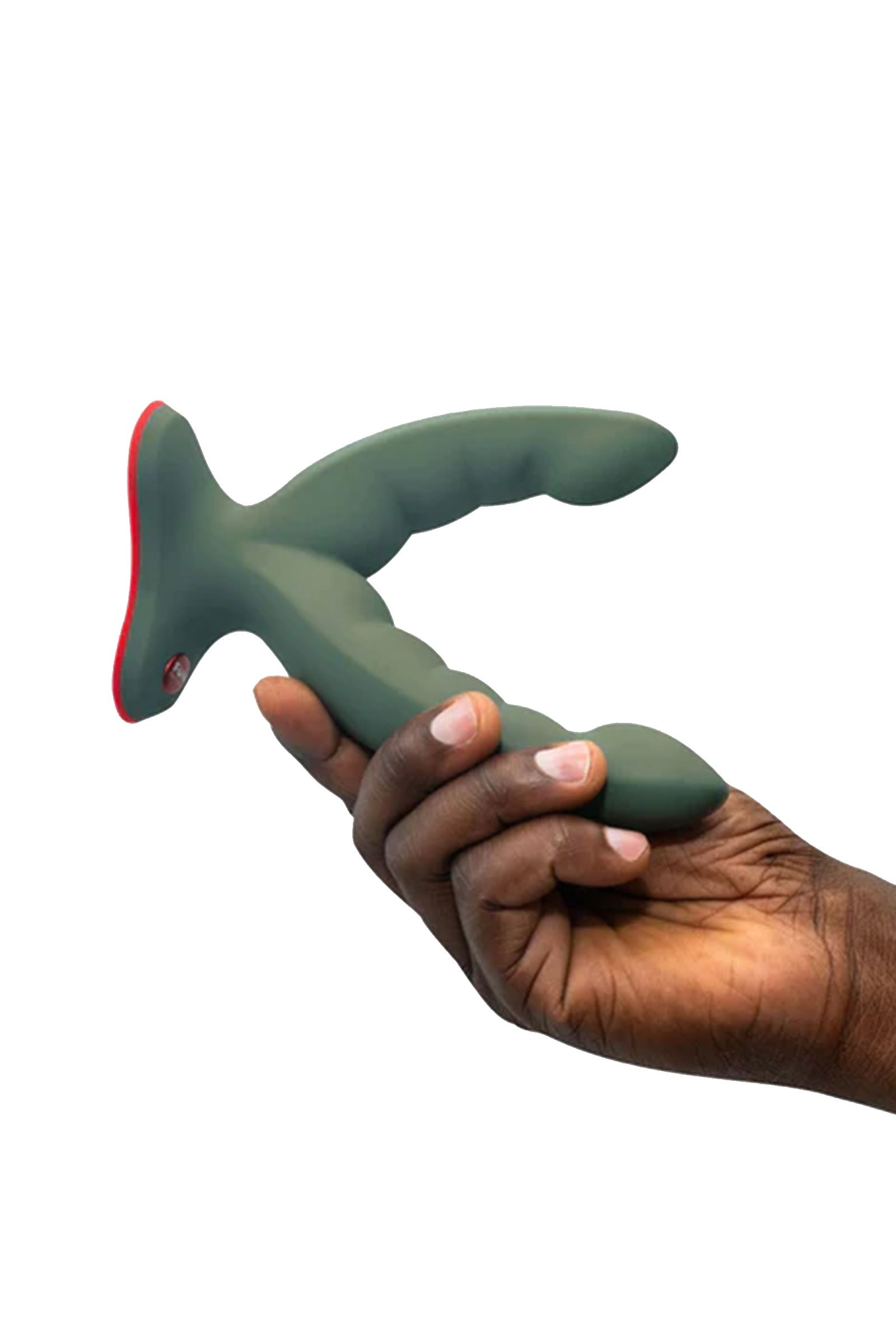 Оливковый двойной фаллоимитатор Ryde - 12,3 см. 8