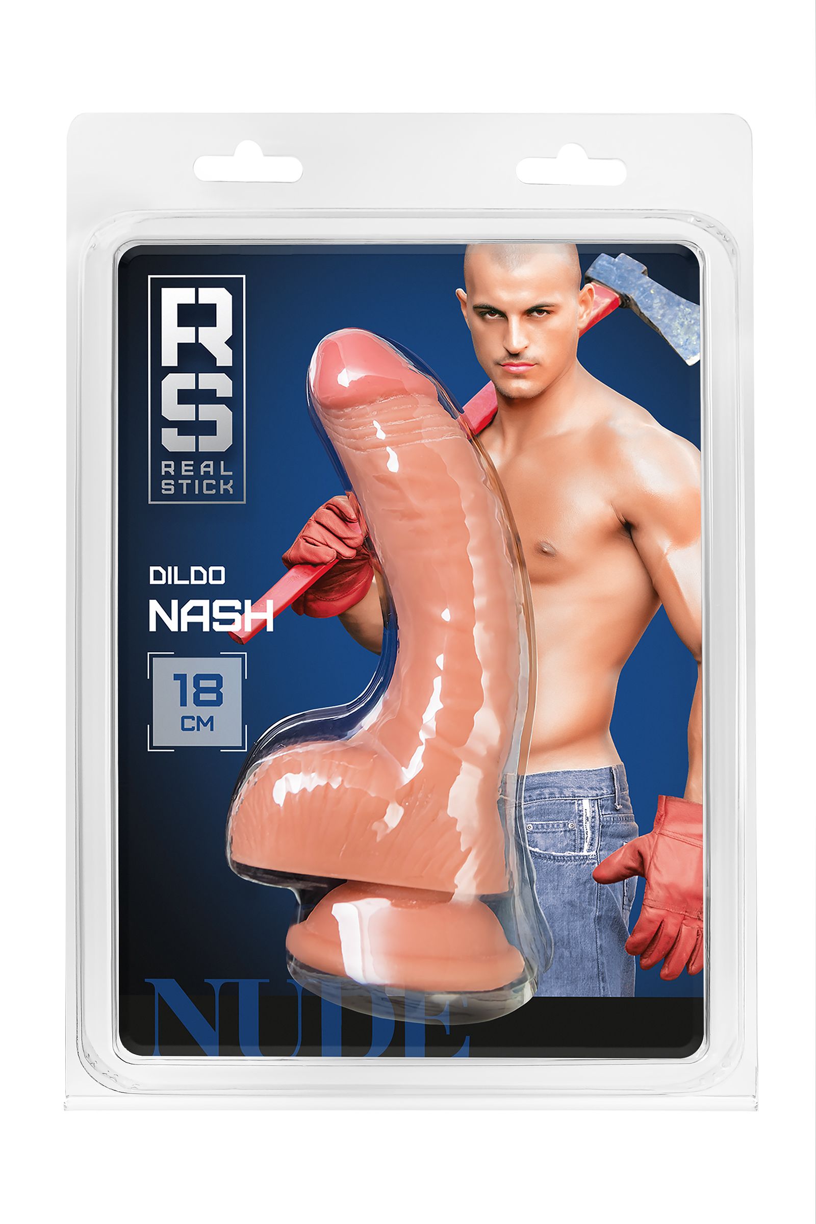 Телесный фаллоимитатор Nash - 18 см. 10
