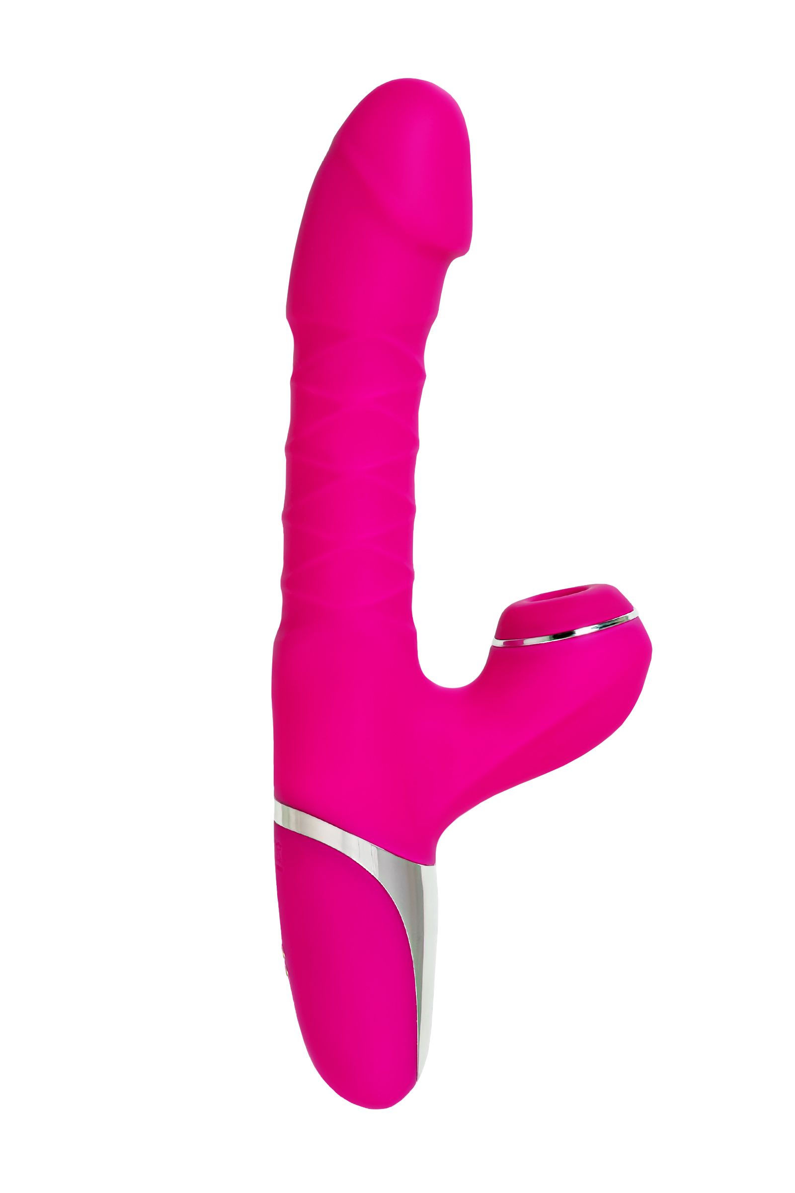 Розовый вибратор с вакуум-волновой стимуляцией клитора To-Frolly - 21,5 см. 4