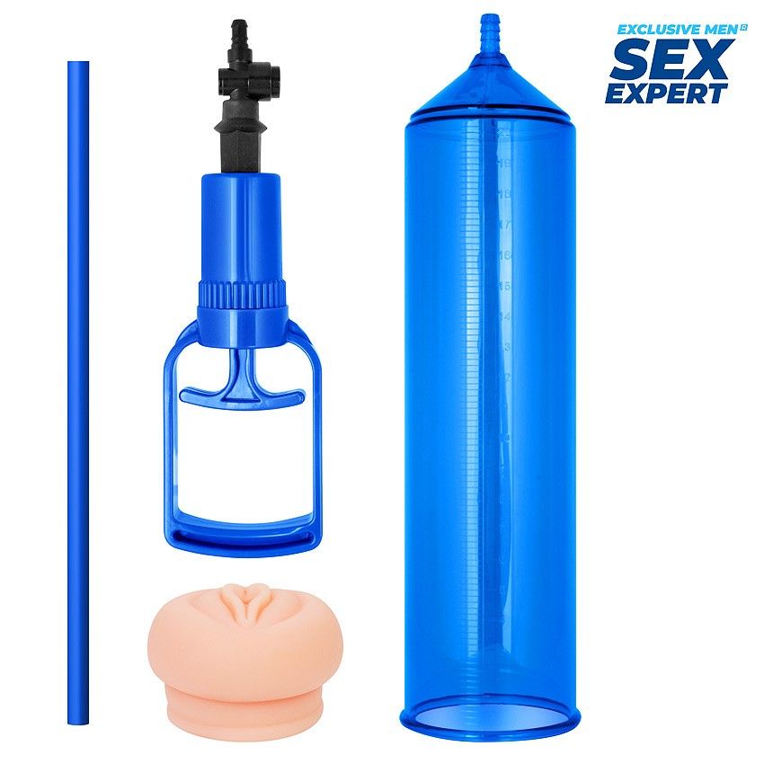 Синяя вакуумная помпа с реалистичной вставкой 2