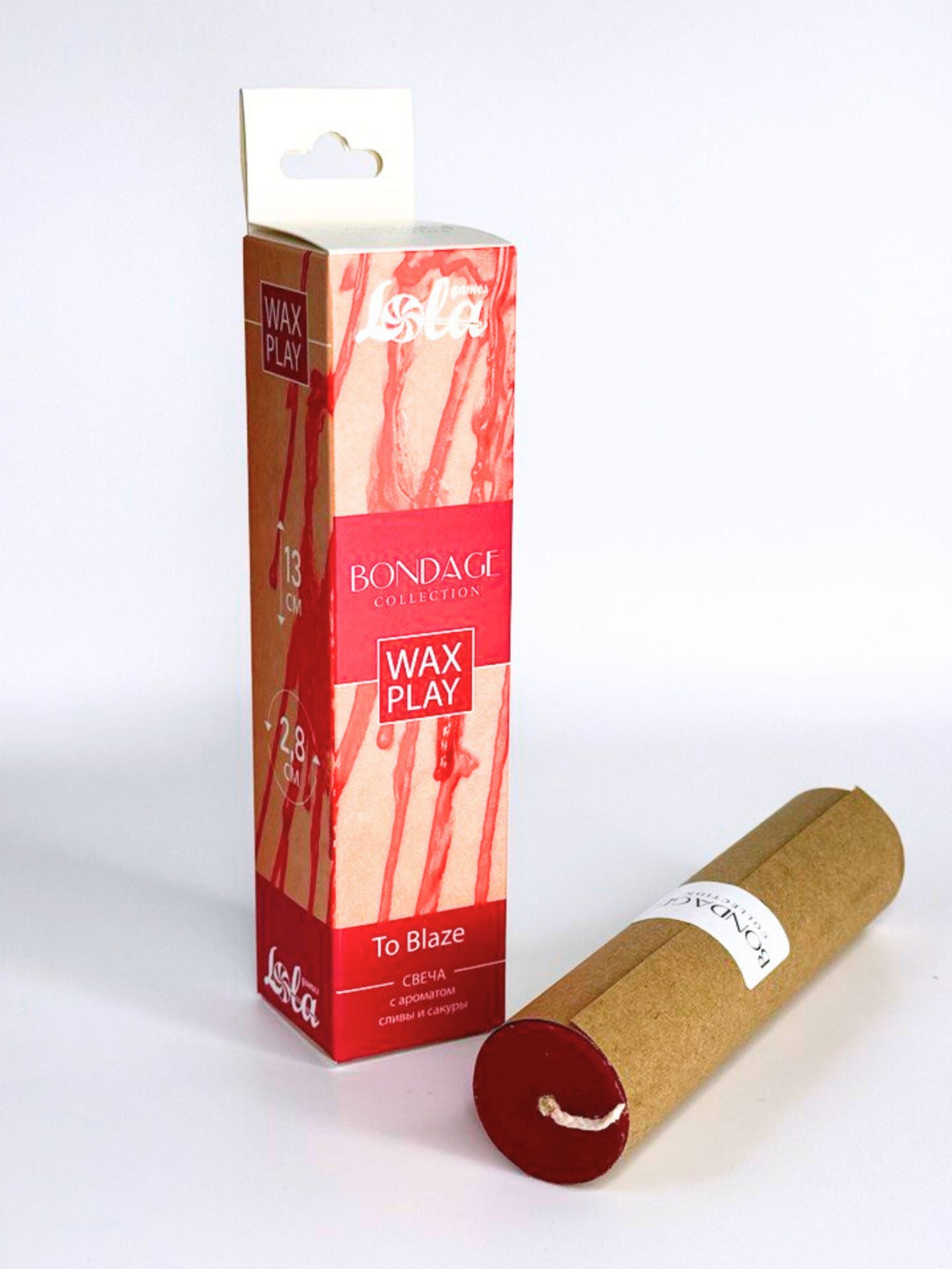 Низкотемпературная свеча для тактильной практики Wax Play To Blaze 2