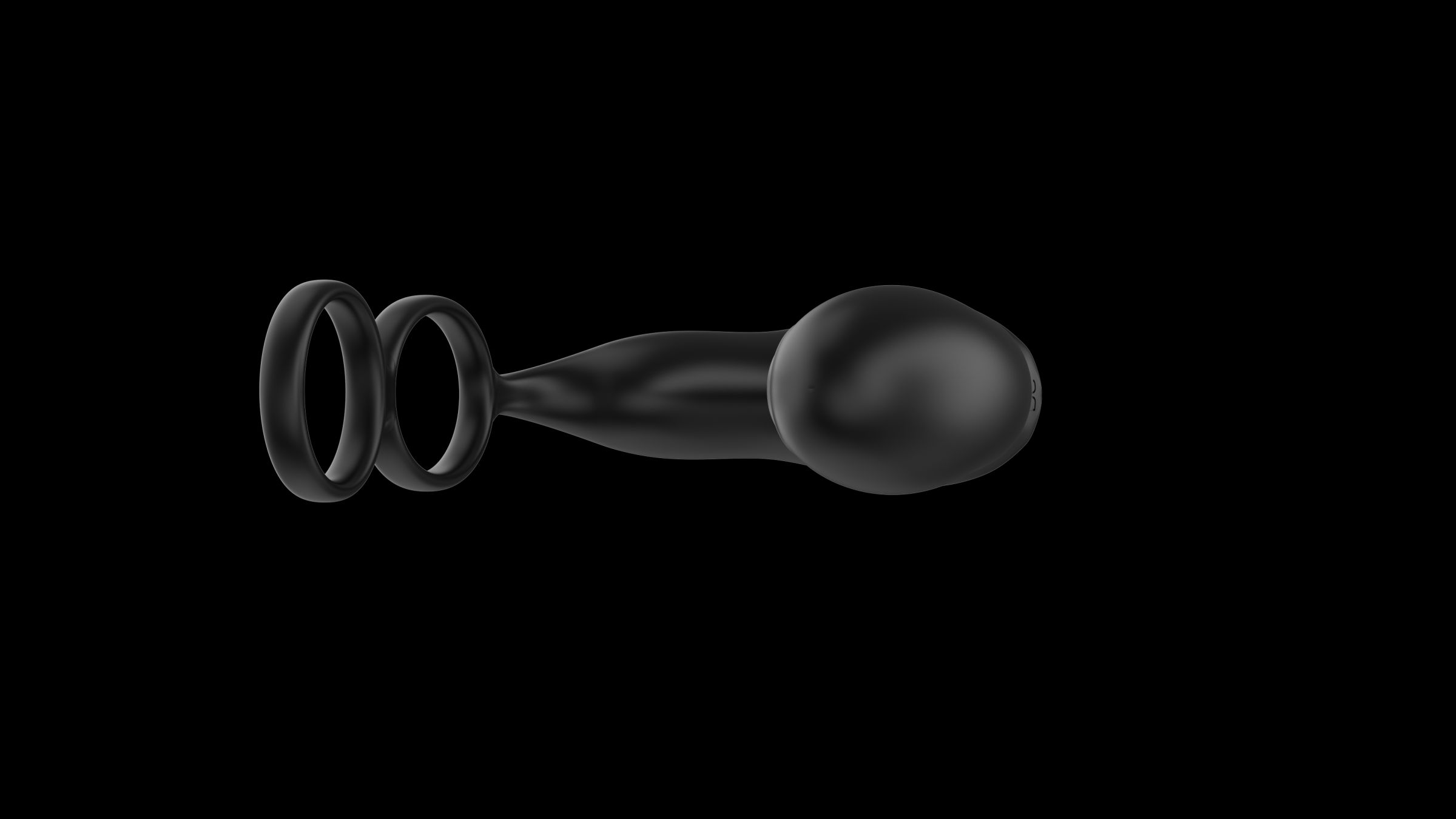 Черный вибромассажер простаты с эффектом фингеринга - 16 см. 4