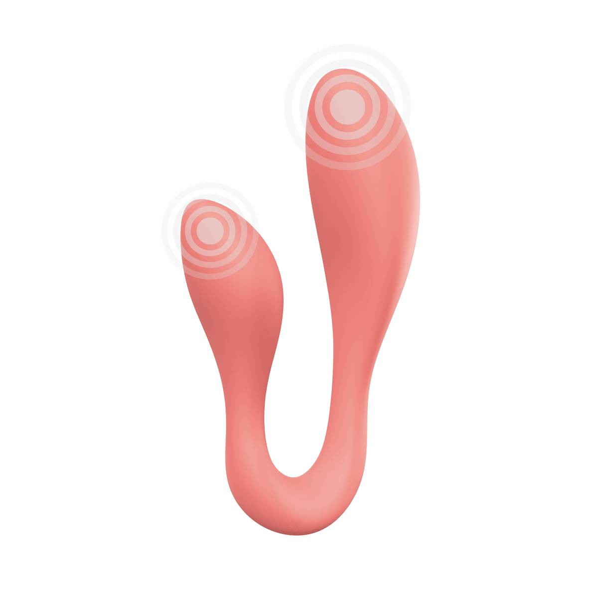 Персиковый интерактивный вибростимулятор для пар Couple Secrets 2.0 APP 1