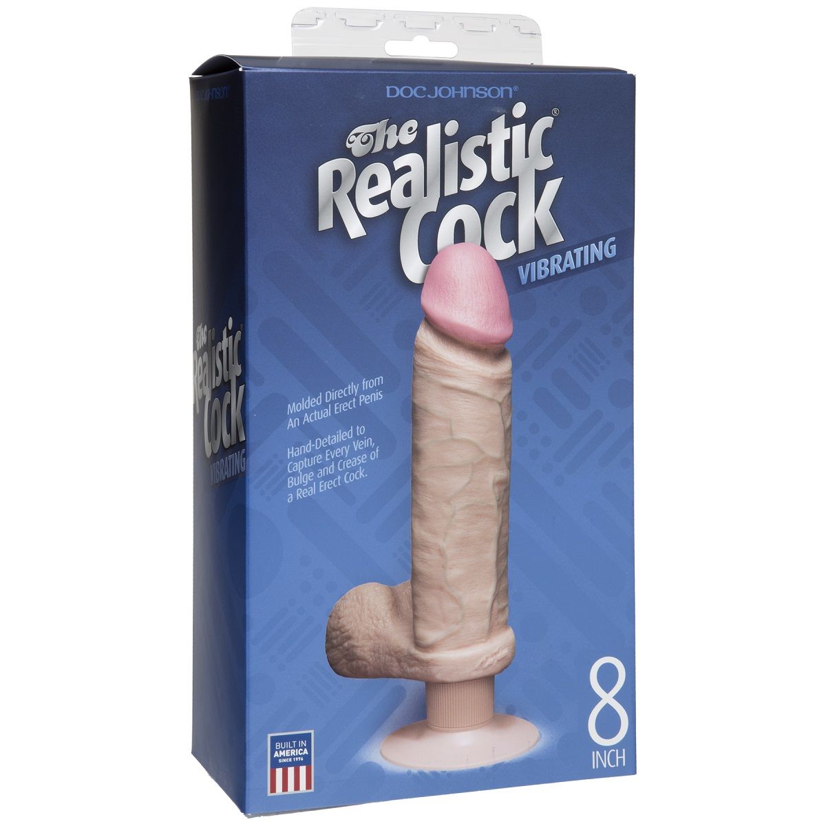 Вибромассажер реалистичной формы The Realistic Cock Vibrating 8” - 23,6 см. 3