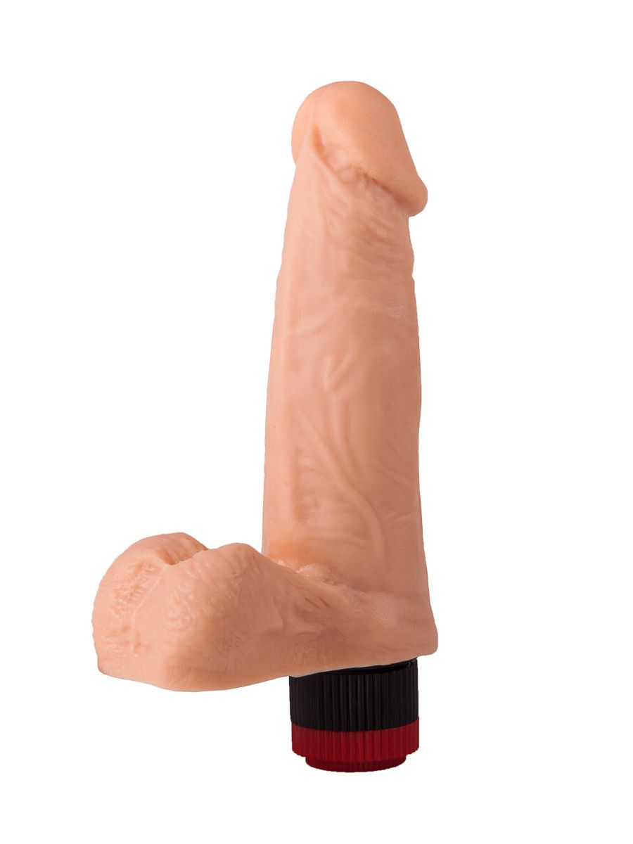 Реалистичный вибромассажёр из геля - 16,5 см. 2