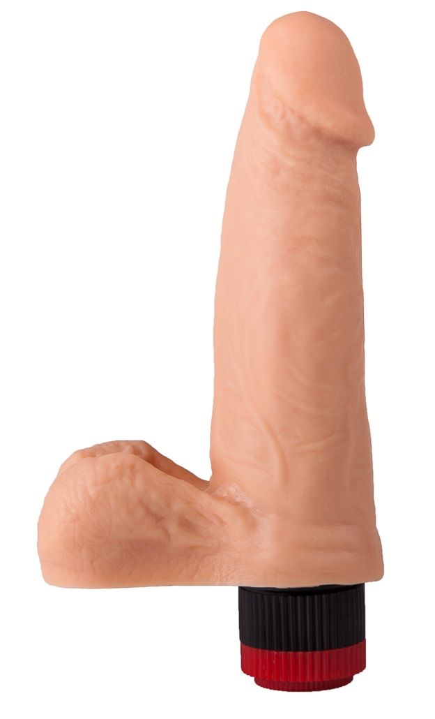 Реалистичный вибромассажёр из геля - 16,5 см. 1
