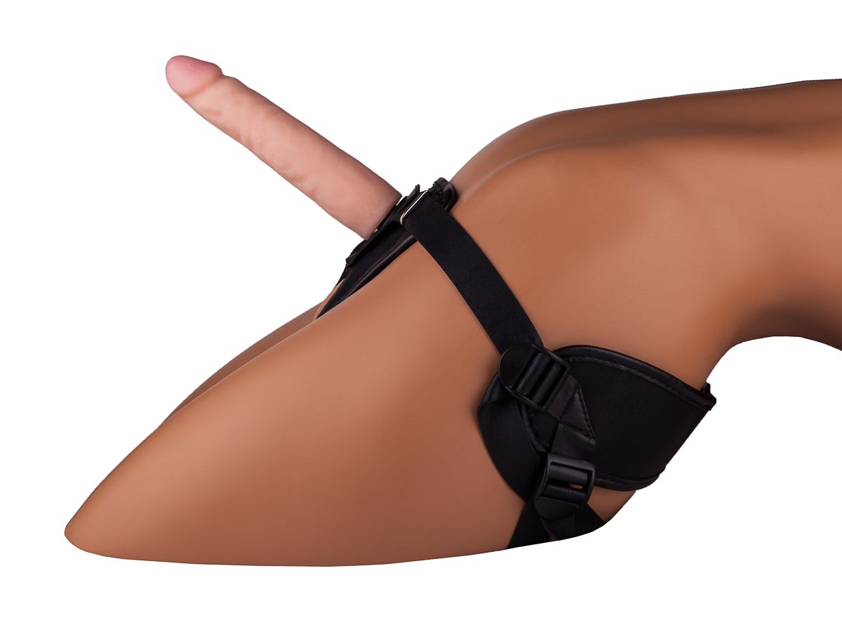 Женский страпон с реалистичной насадкой - 17 см. 2