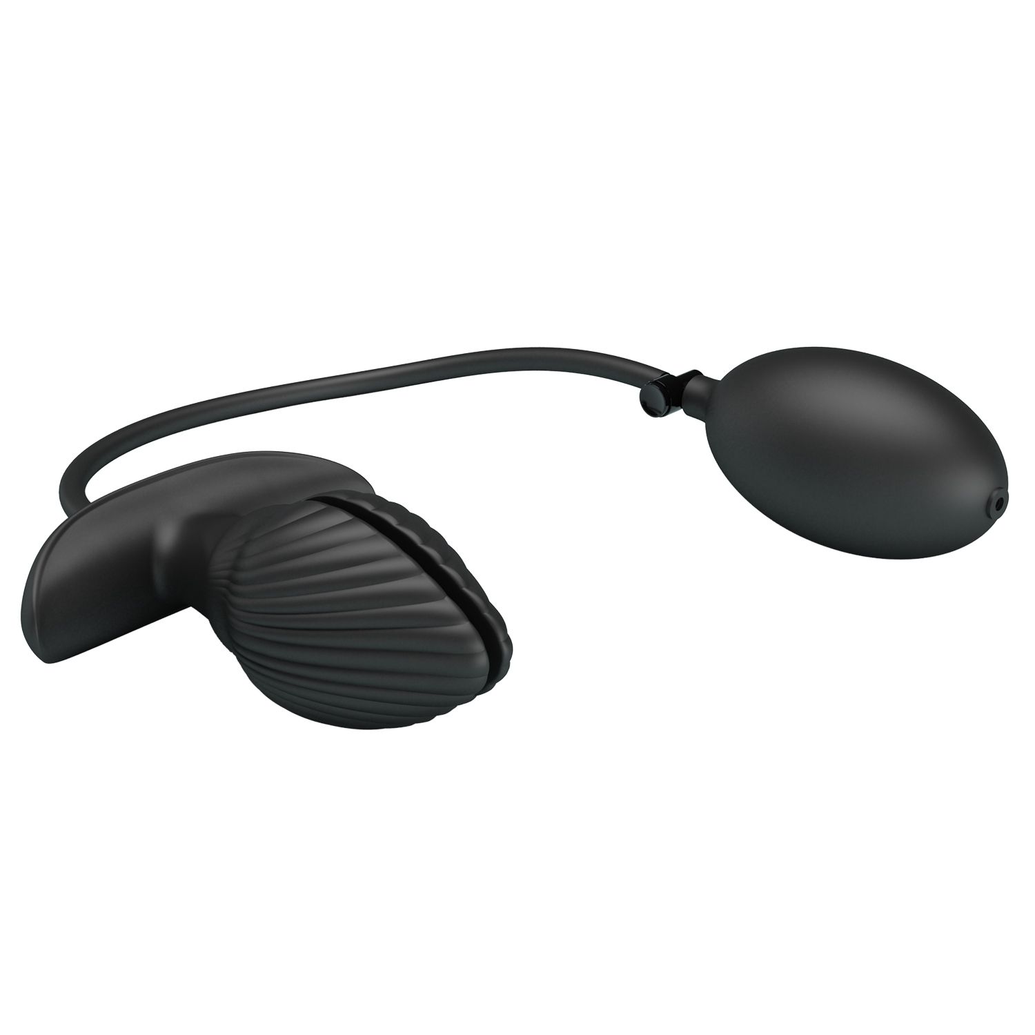 Черный анальный эспандер с вибрацией Manson - 9,6 см. 3