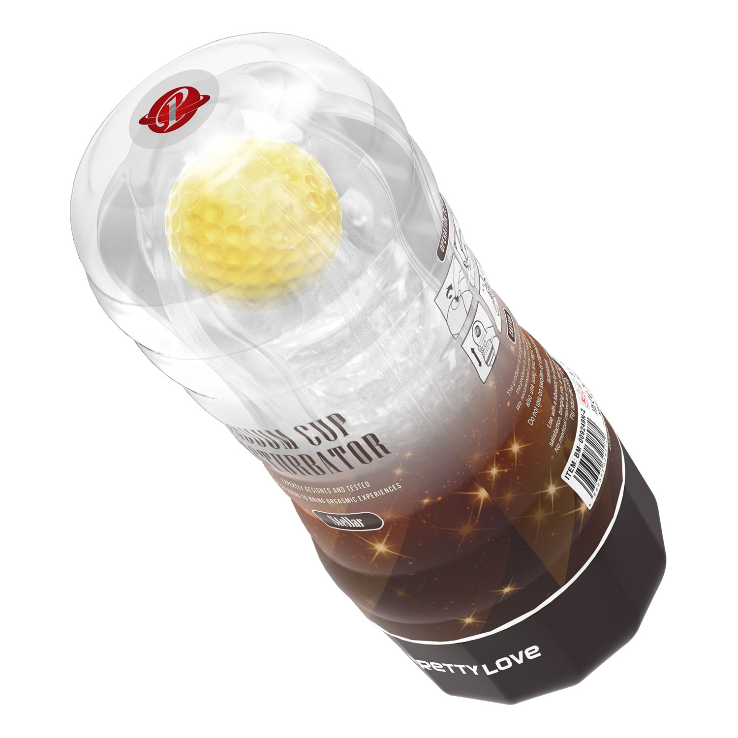 Прозрачный текстурированный мастурбатор Vacuum Cup Masturbator Stellar 3