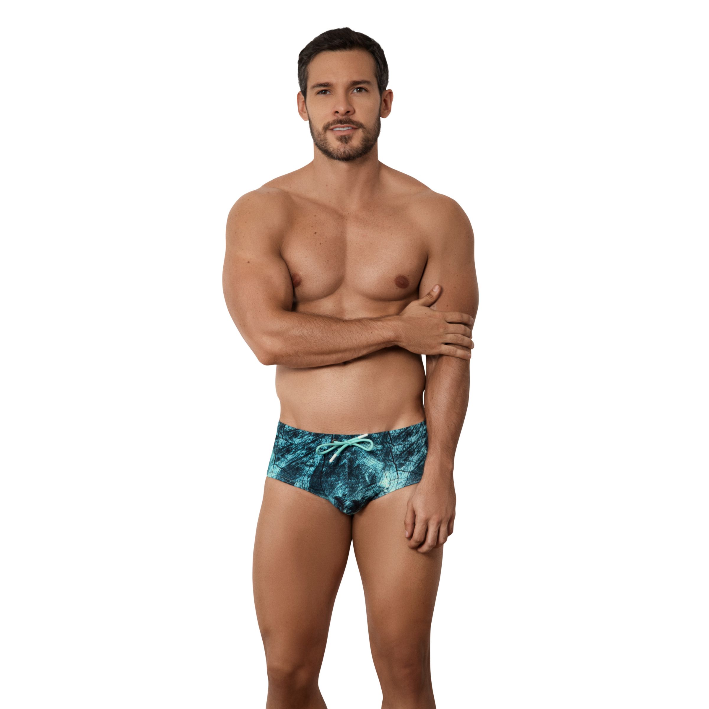 Синие принтованные плавки Madero Swimsuit Brief 3