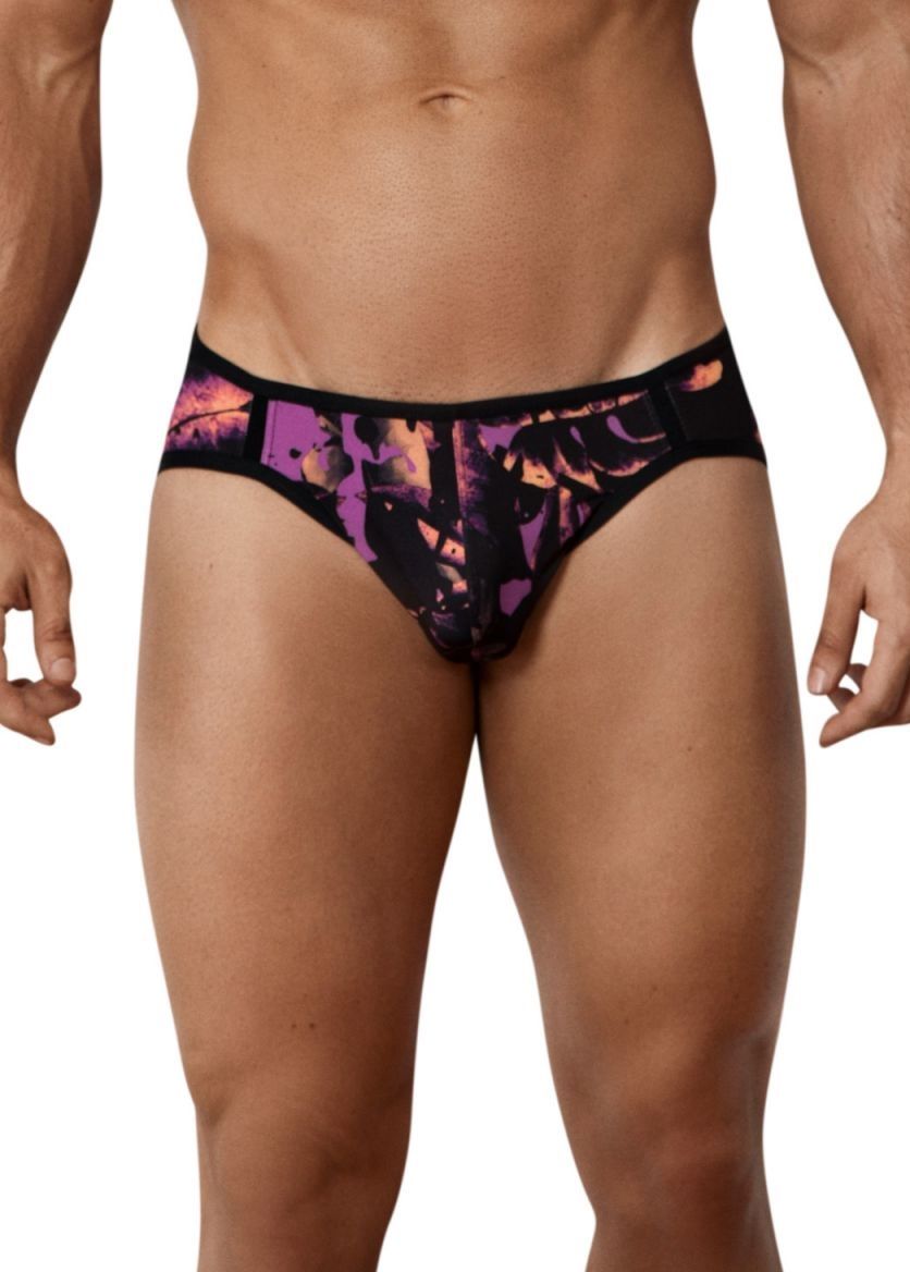 Черные принтованные трусы-джоки Natura Jockstrap 1