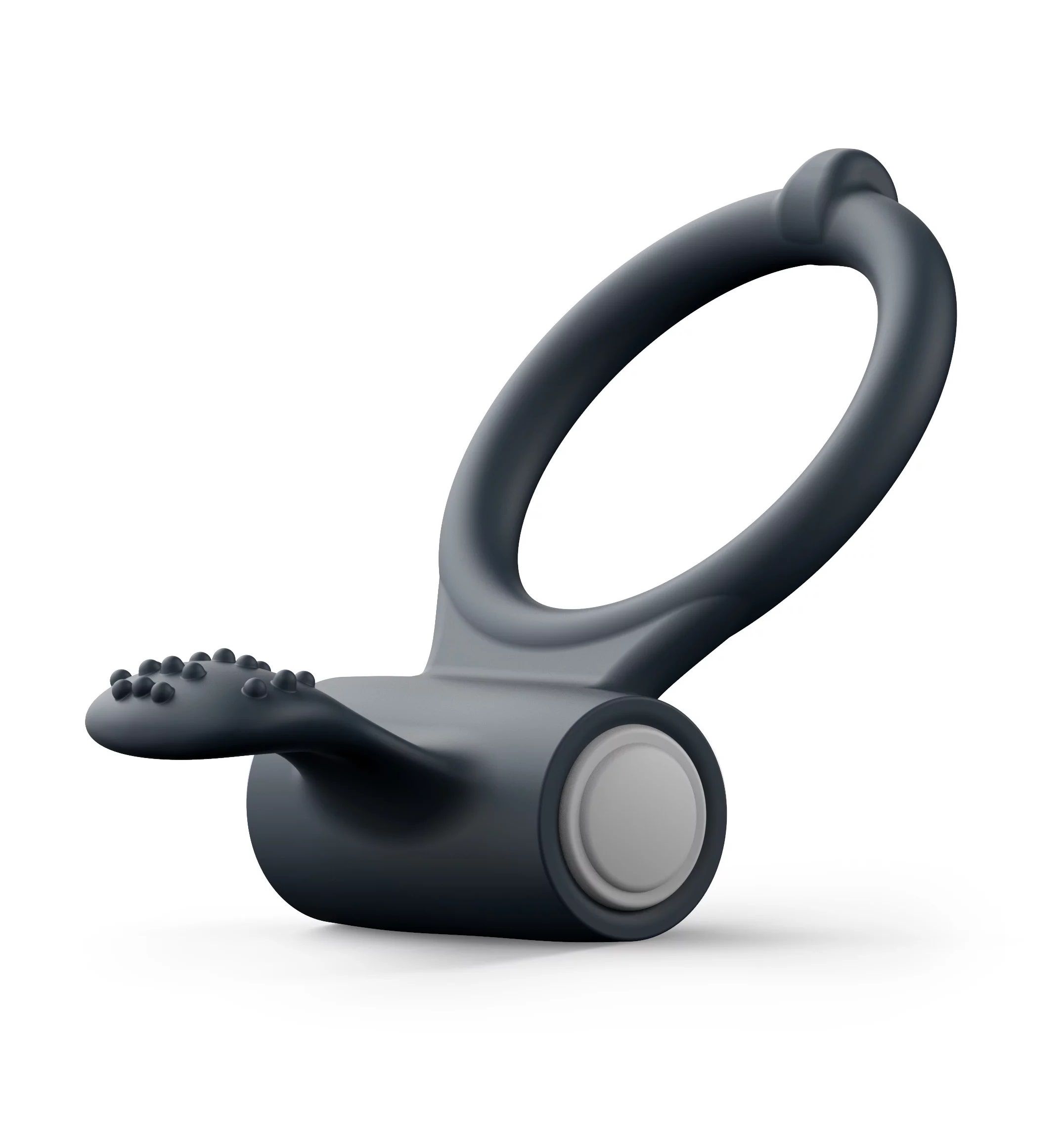 Черное эрекционное кольцо Power Clit 1