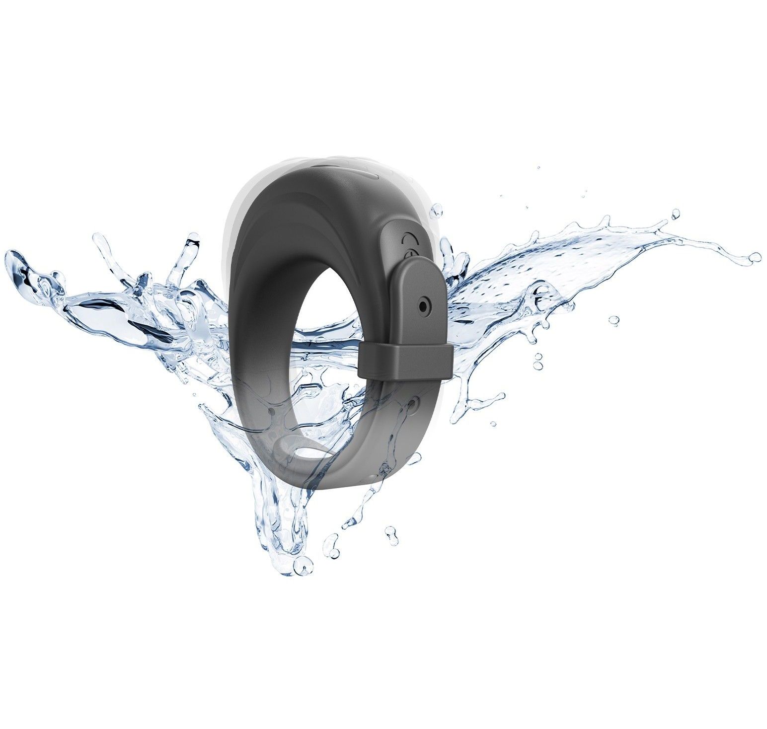 Черное эрекционное виброкольцо Fit Vibe Ring 3