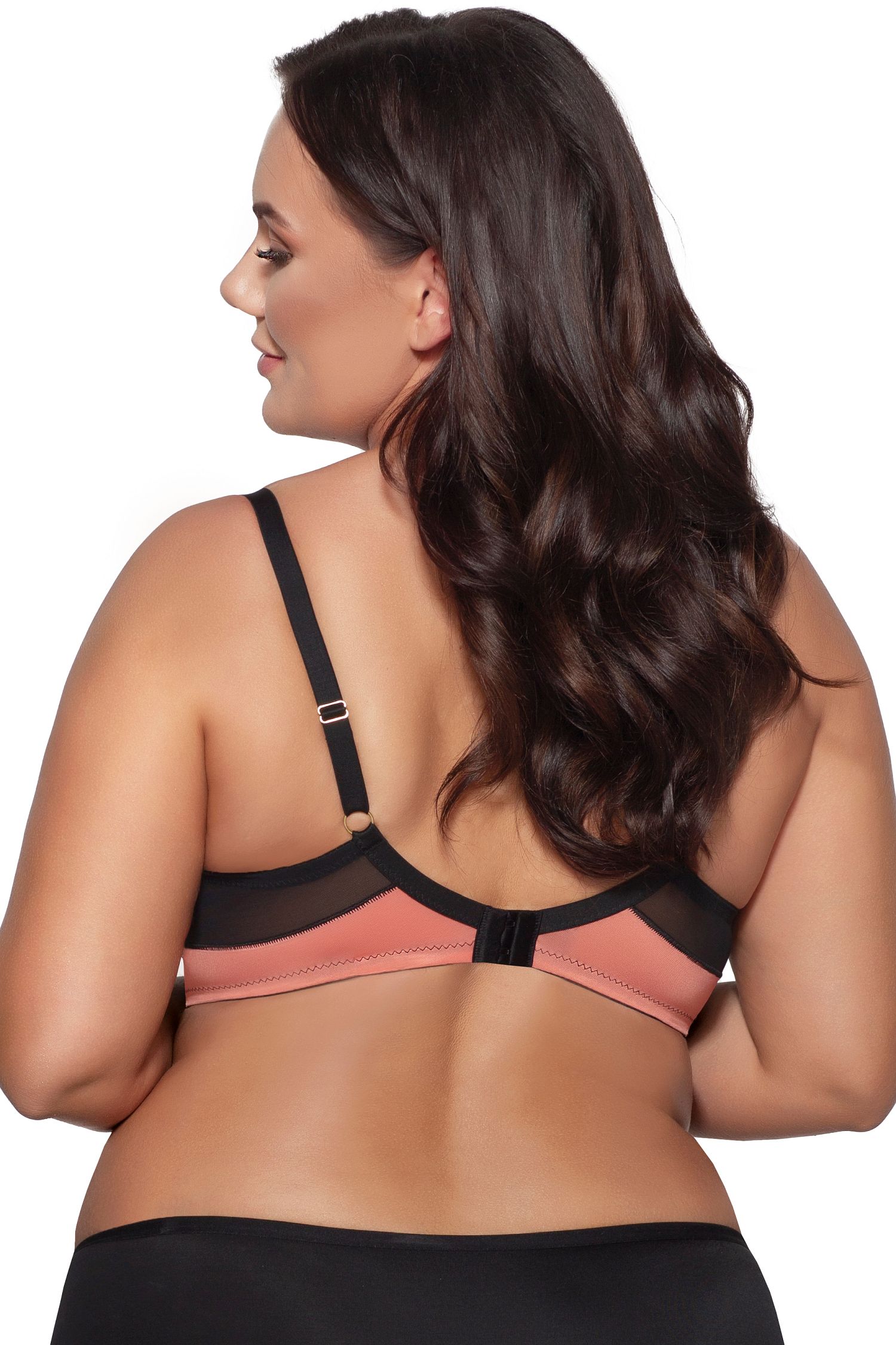 Бюстгальтер с мягкими чашками +size и тигриным принтом 2