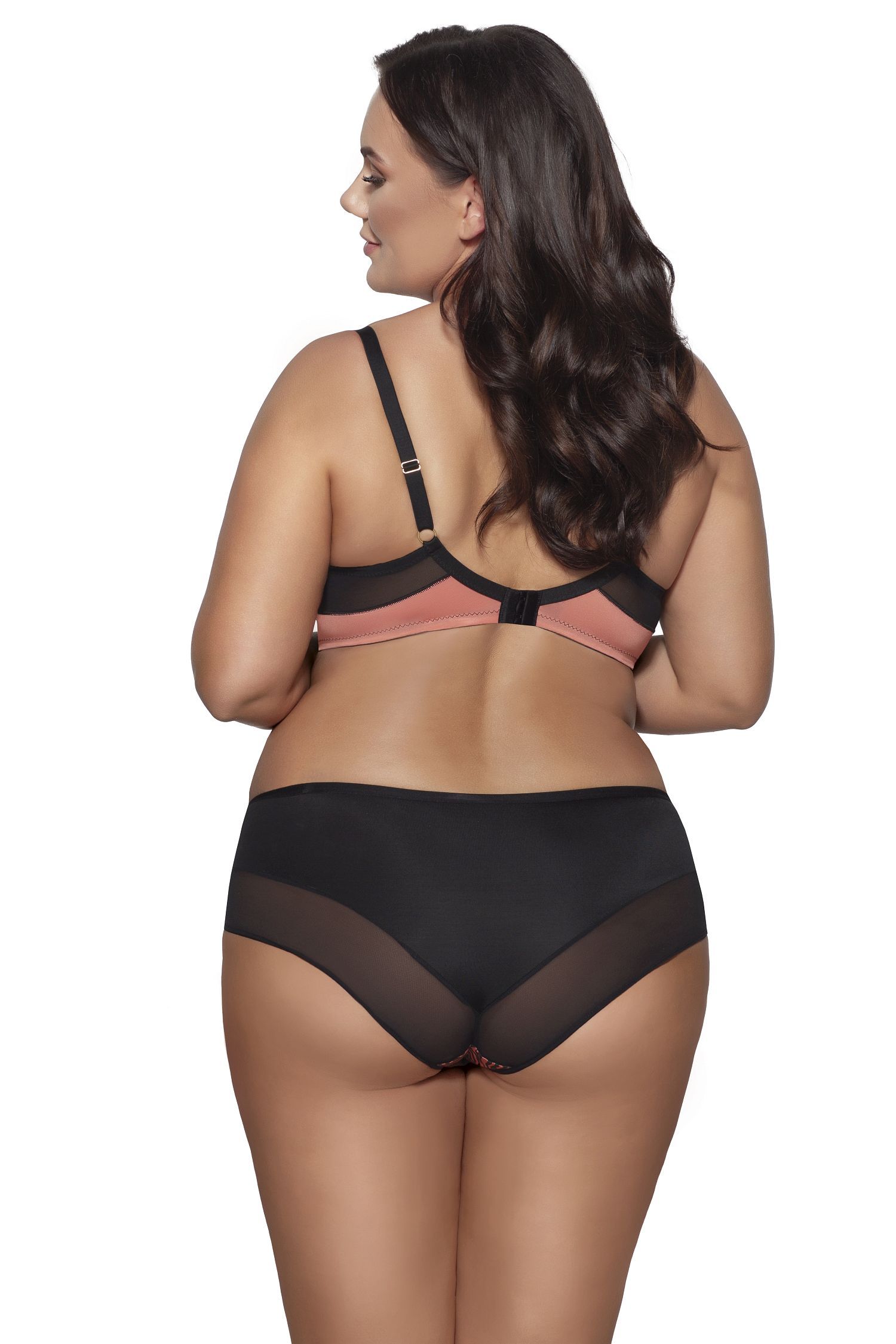 Бюстгальтер с мягкими чашками +size и тигриным принтом 4