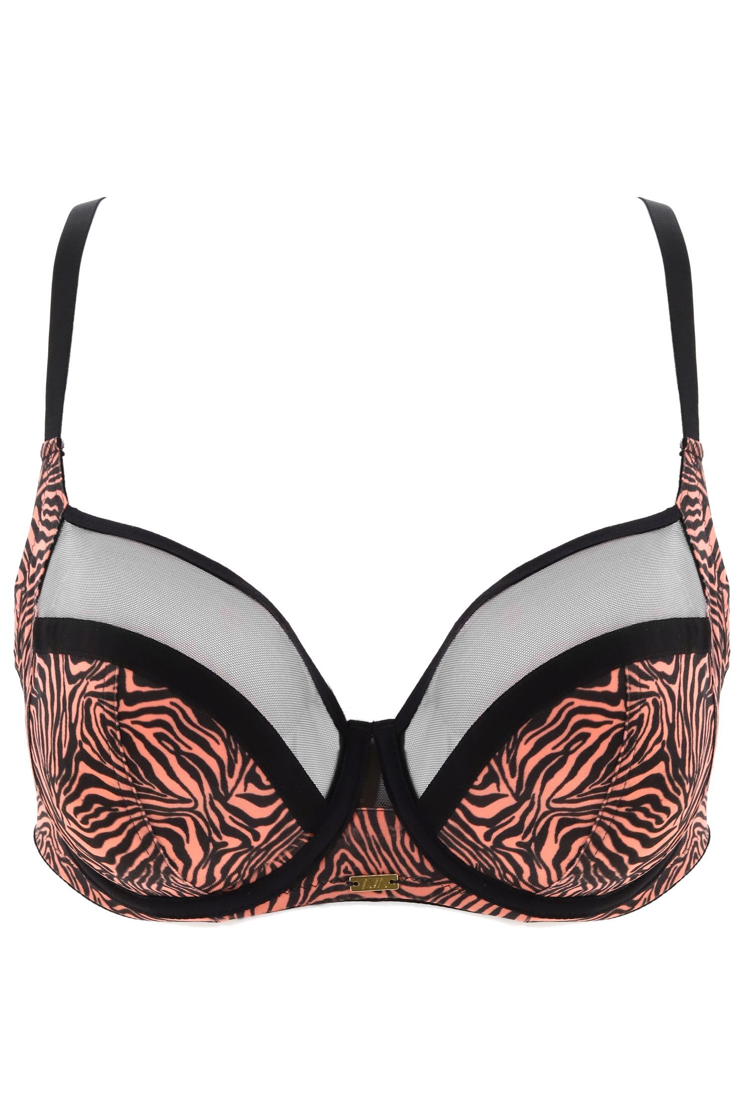 Бюстгальтер с мягкими чашками и тигриным принтом 5