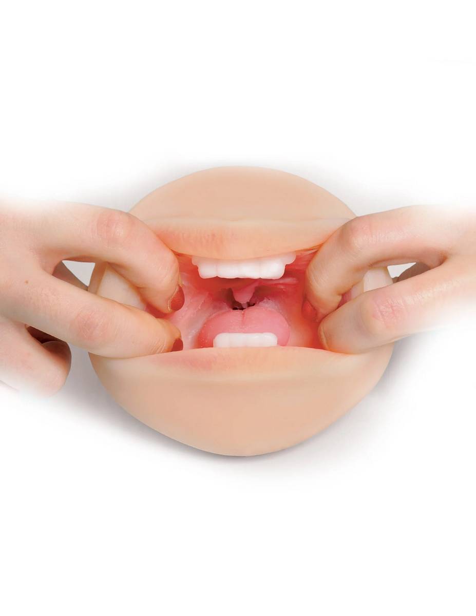 Телесный мастурбатор-ротик Deep Throat Cocksucker 5