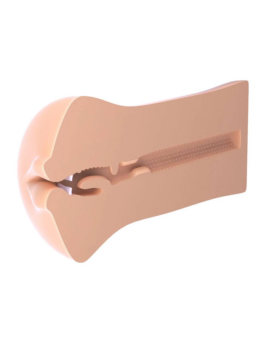 Телесный мастурбатор-ротик Deep Throat Cocksucker 6