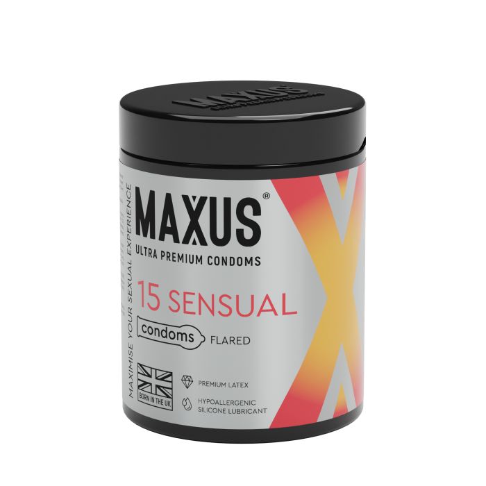 Анатомические презервативы MAXUS Sensual - 15 шт. 1