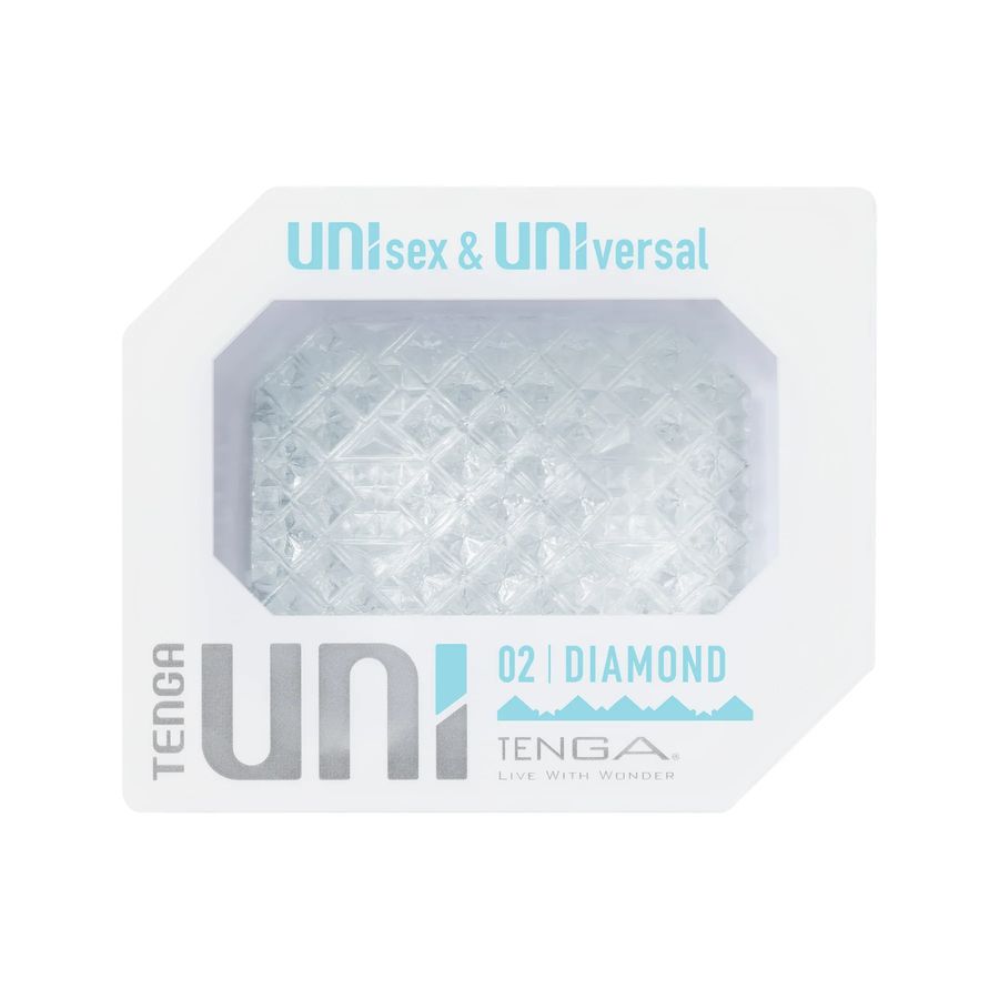 Прозрачный мастурбатор-стимулятор Tenga Uni Diamond 1