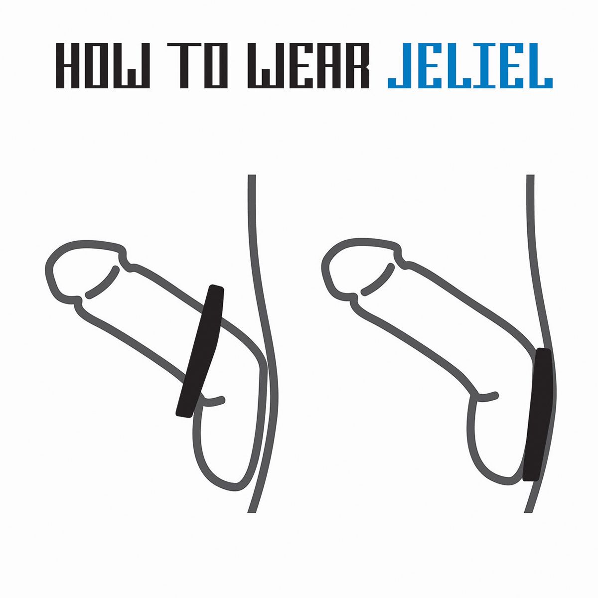 Черное эрекционное кольцо с крыльями Rooster Jeliel Angel 5