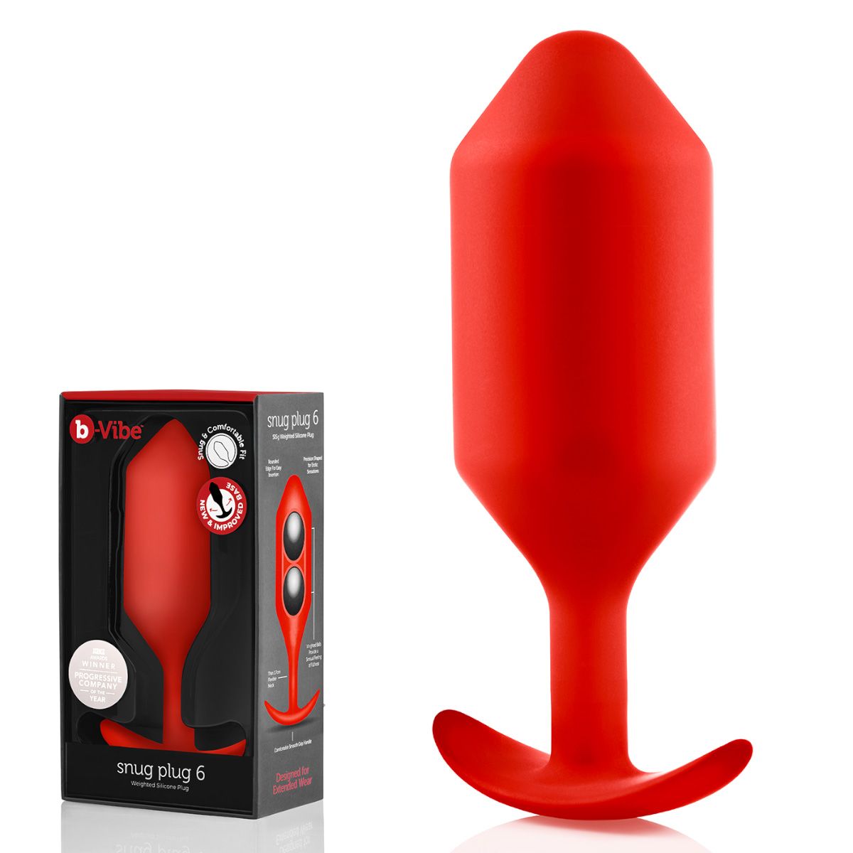 Красная пробка для ношения Snug Plug 6 - 18,5 см. 2