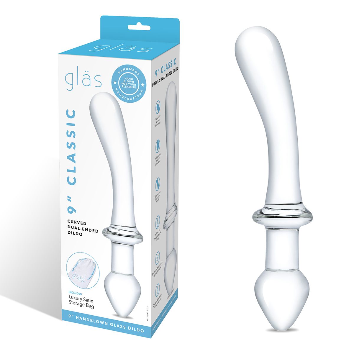 Элегантный двухсторонний стимулятор Classic - 24 см. 2