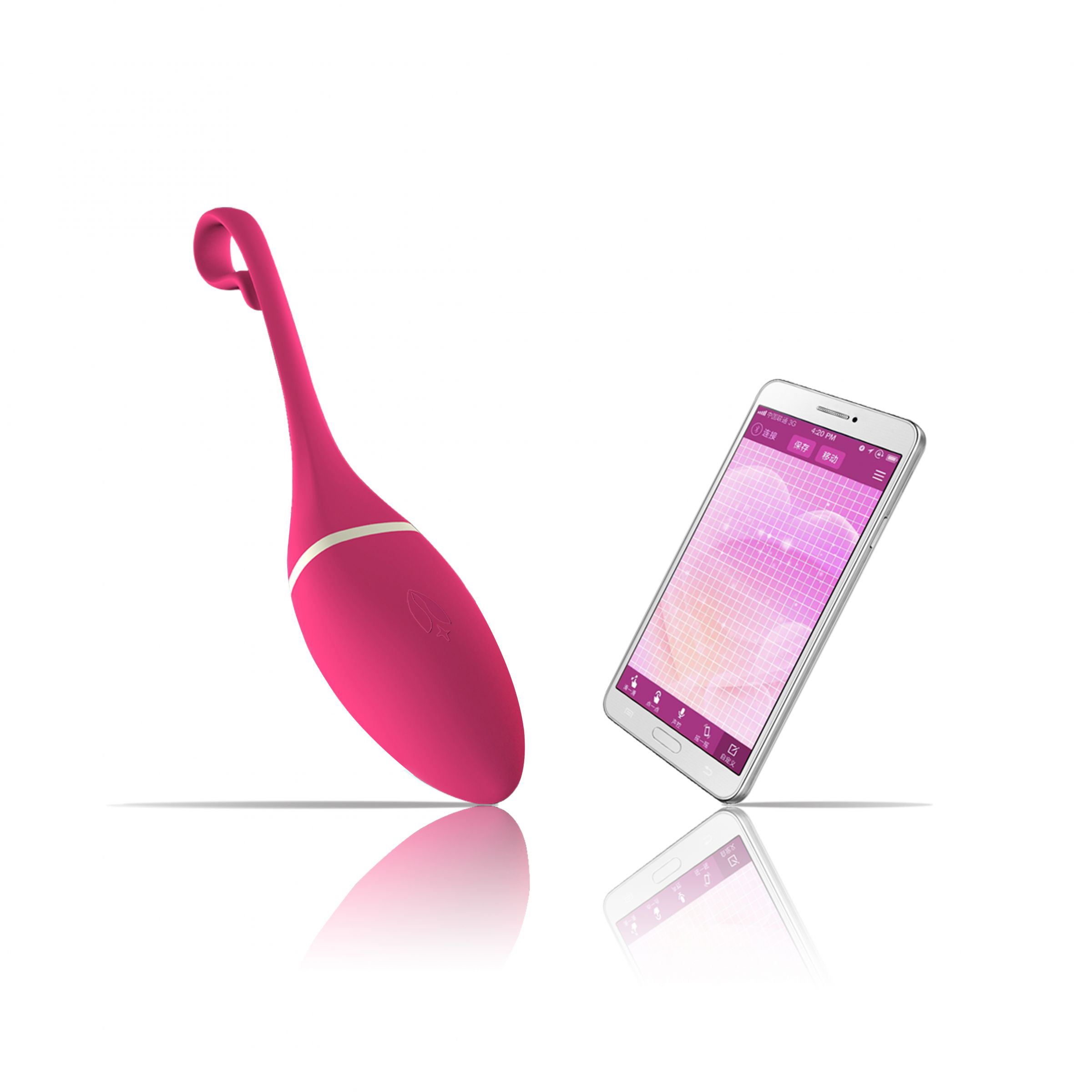 Розовый тренажер Кегеля с вибрацией Irena I App Controlled VIbrator 2
