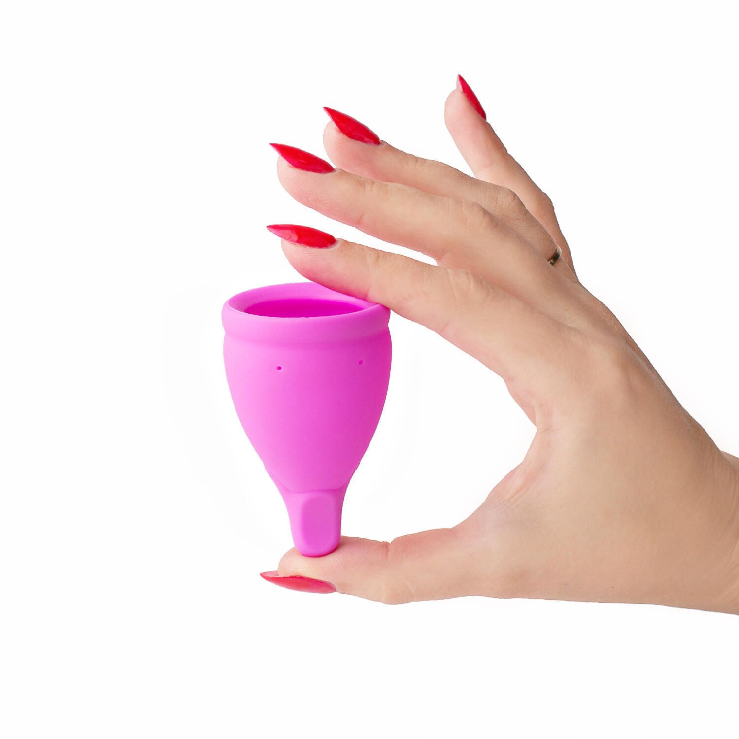 Розовая менструальная чаша Amphora S 3