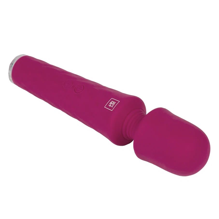 Бордовый вибромассажер Luna - 21,4 см. 2