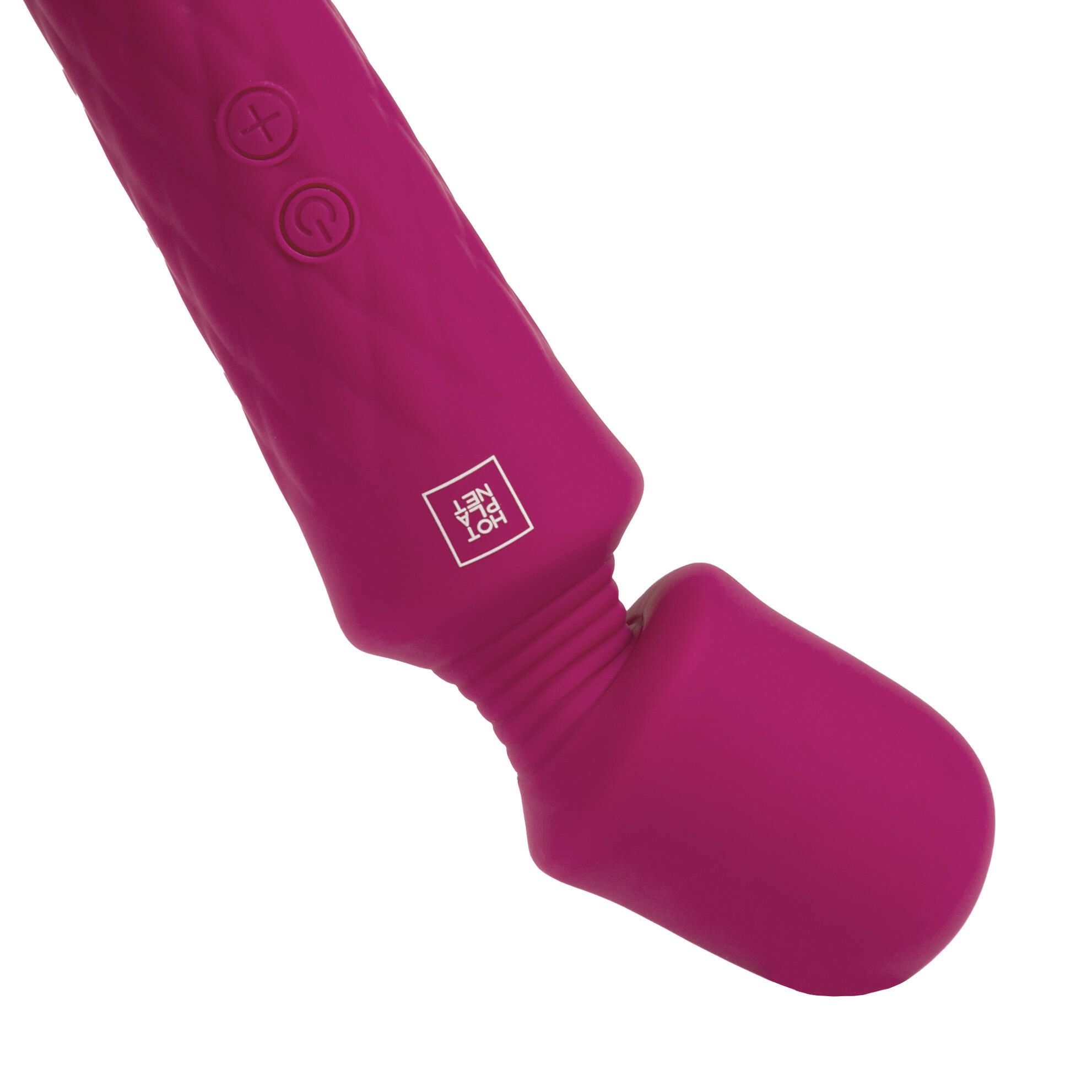 Бордовый вибромассажер Luna - 21,4 см. 3