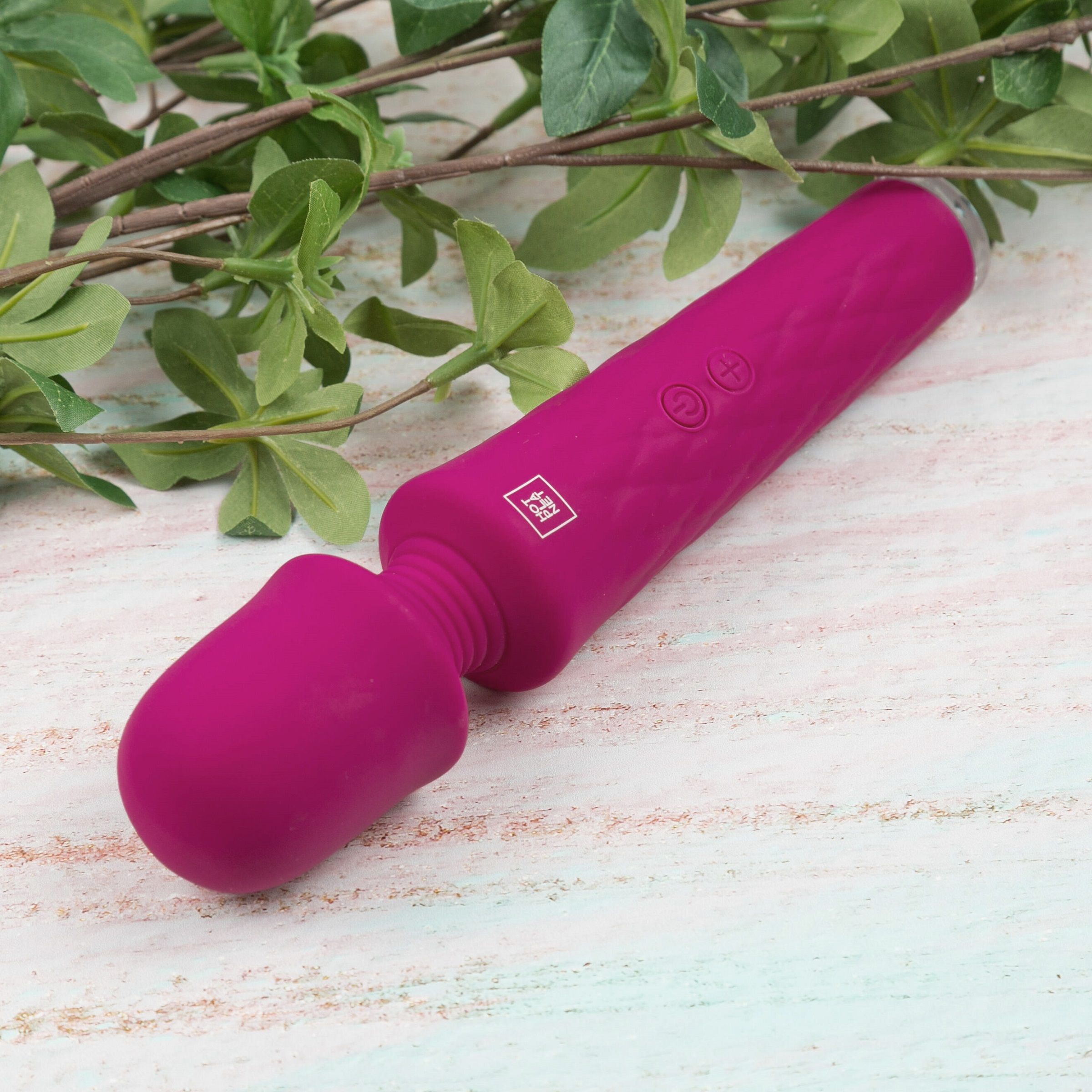 Бордовый вибромассажер Luna - 21,4 см. 5