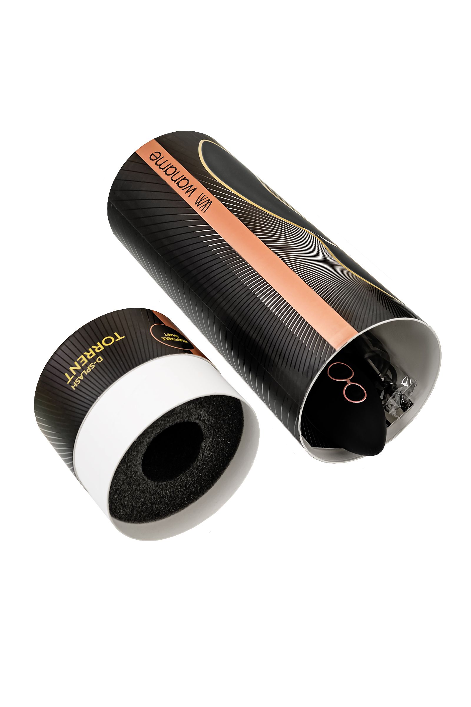 Черный силиконовый вибратор Torrent - 20,5 см. 8