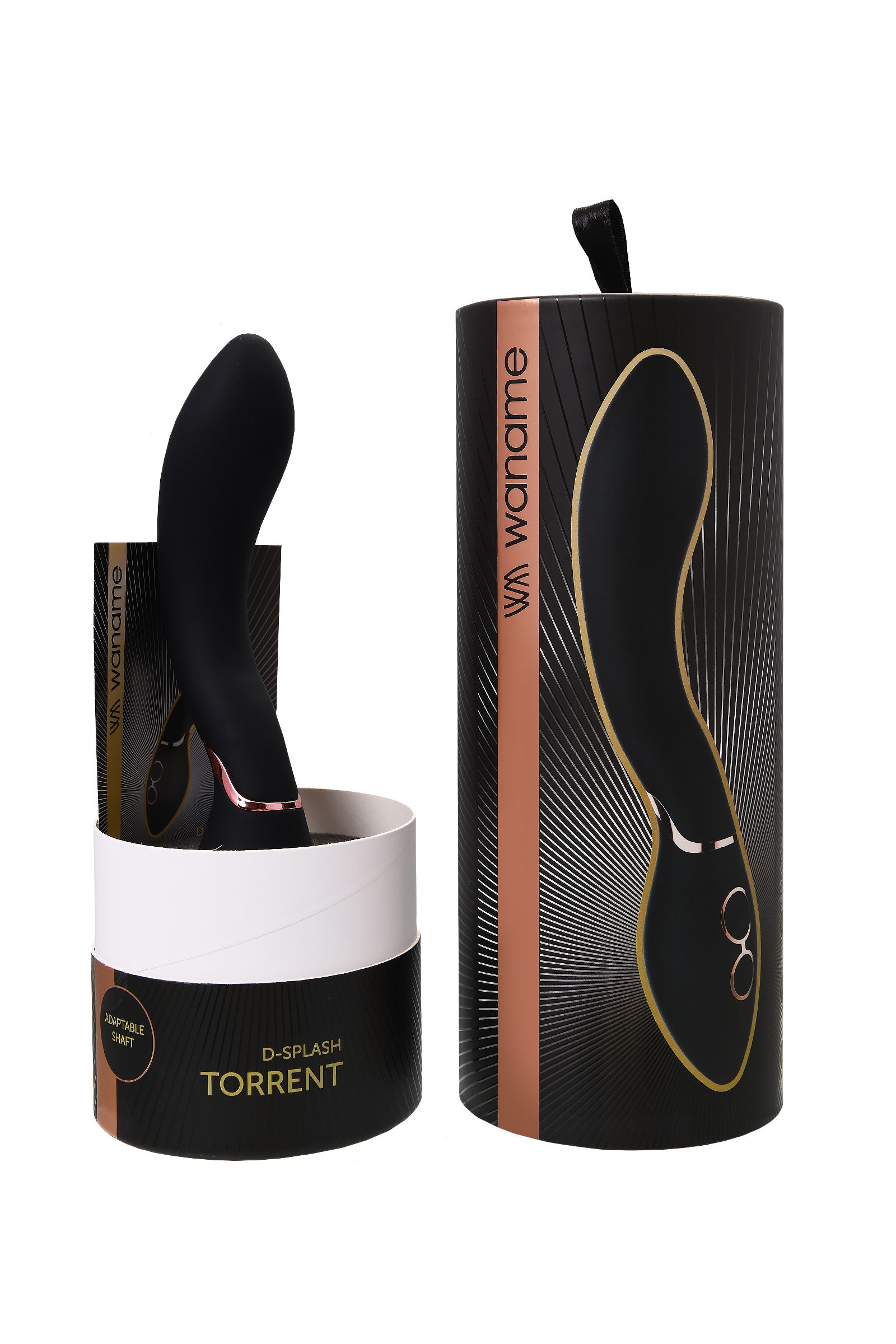 Черный силиконовый вибратор Torrent - 20,5 см. 9