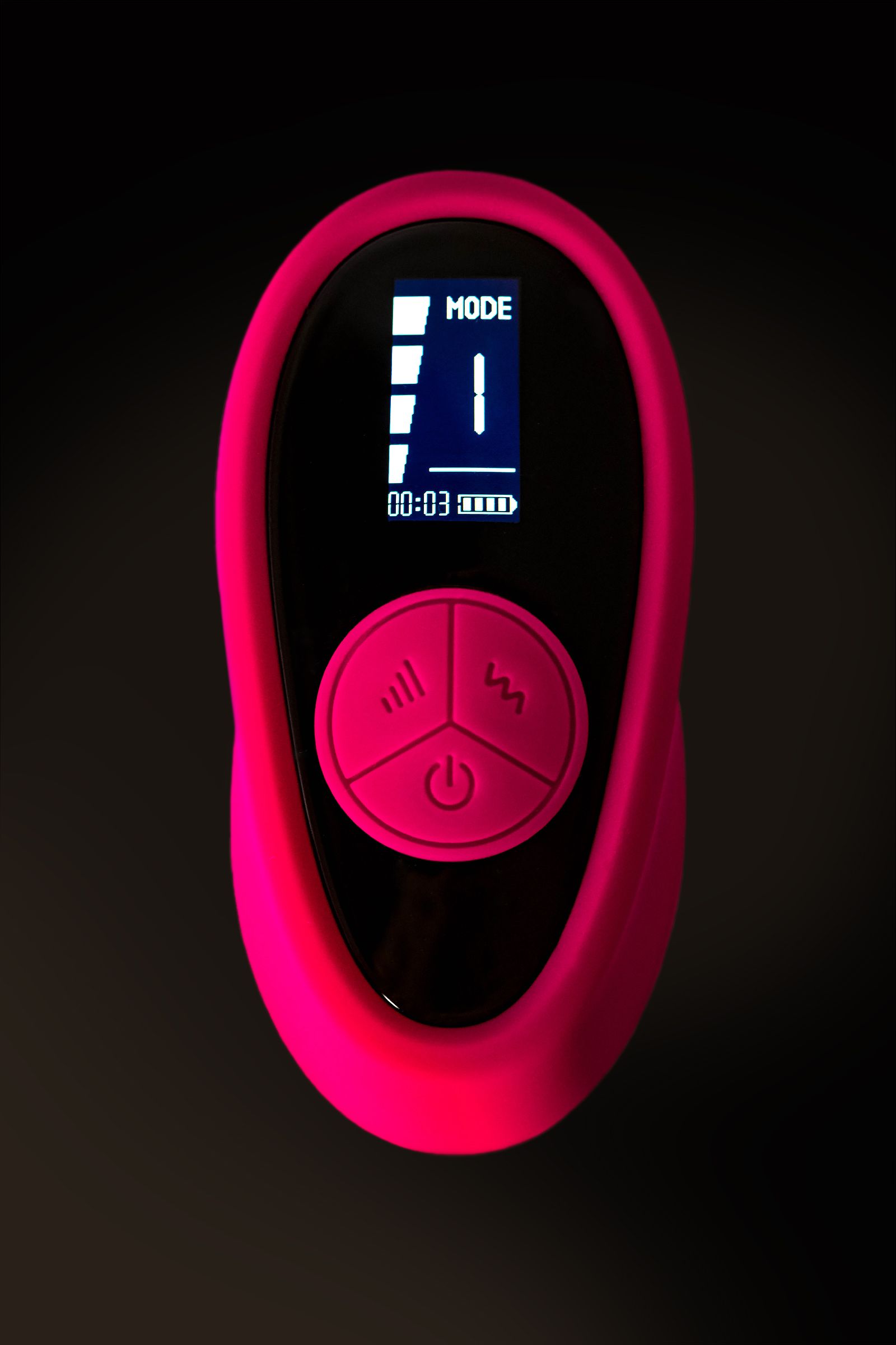 Розовый вибратор для пар Prawno с пультом ДУ 14