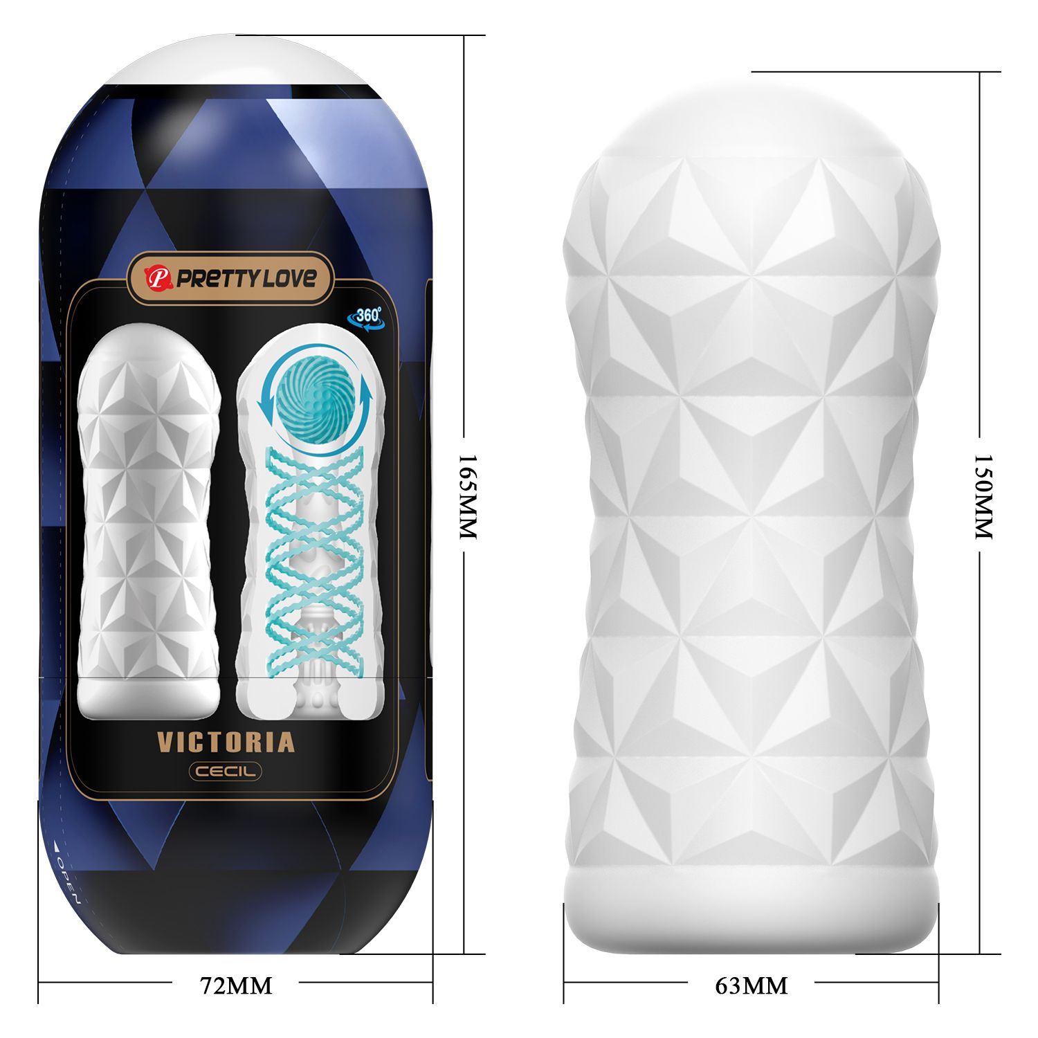 Белый мастурбатор Victoria 4