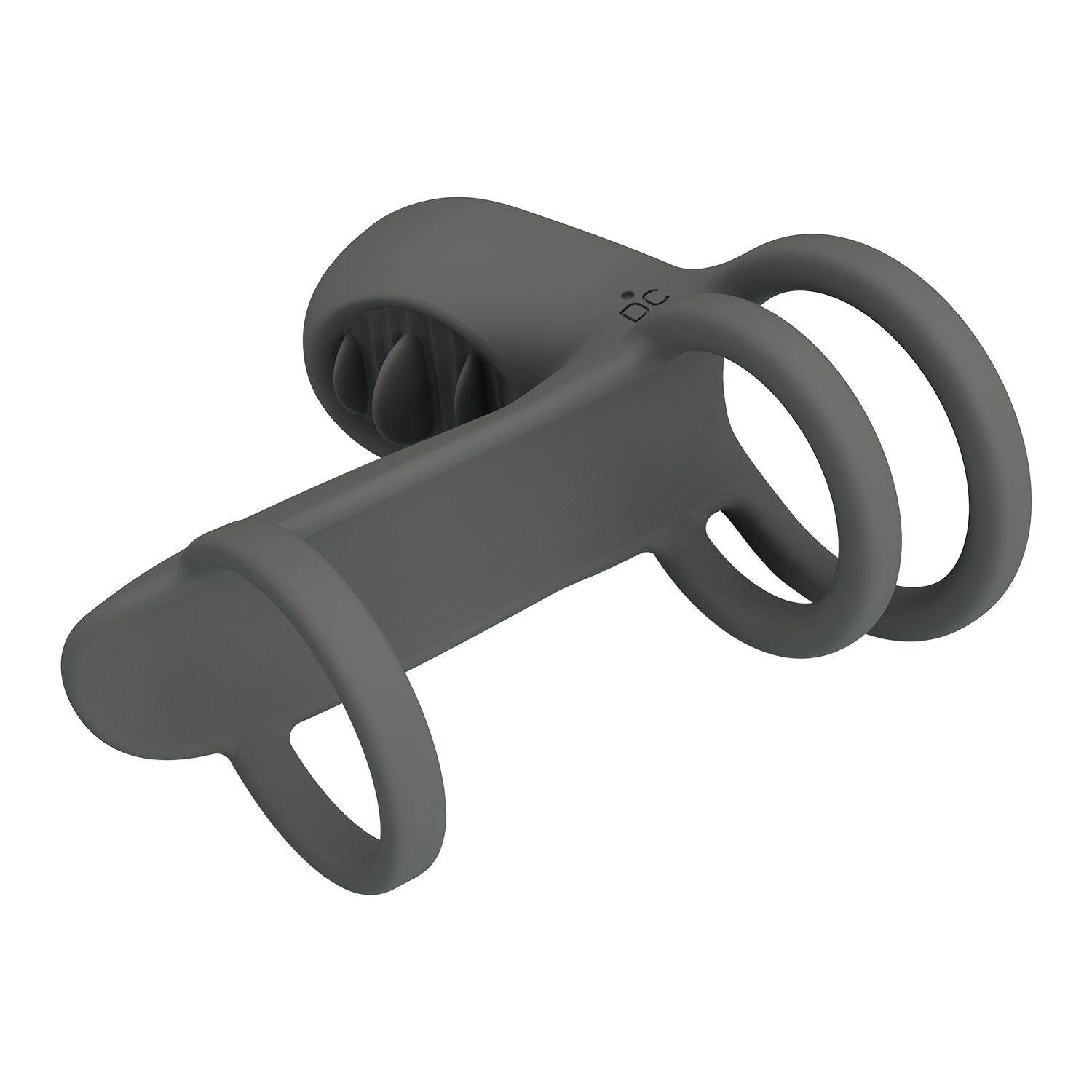 Серая насадка на пенис с 12 режимами вибрации 2