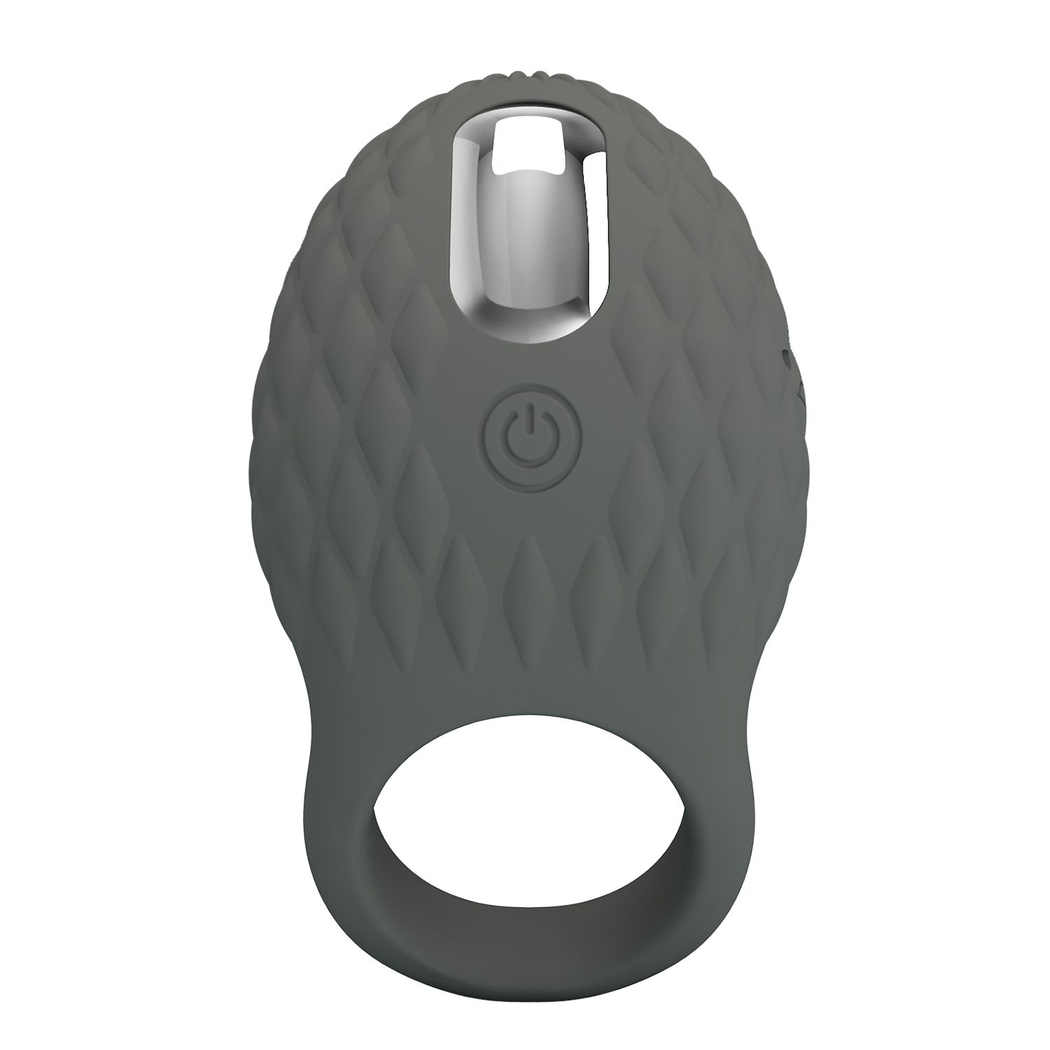 Серое эрекционное виброкольцо 1