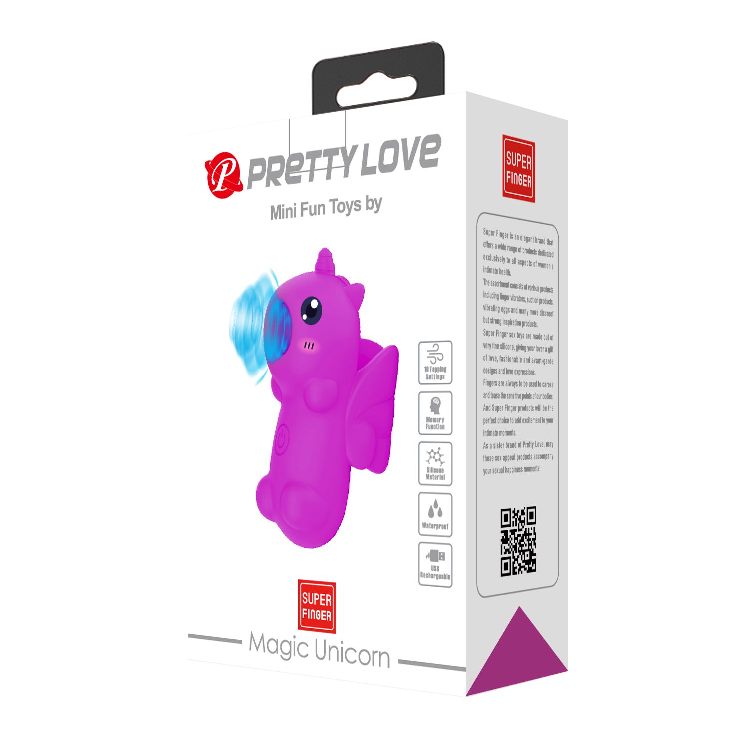 Лиловый стимулятор клитора Magic Unicorn 4